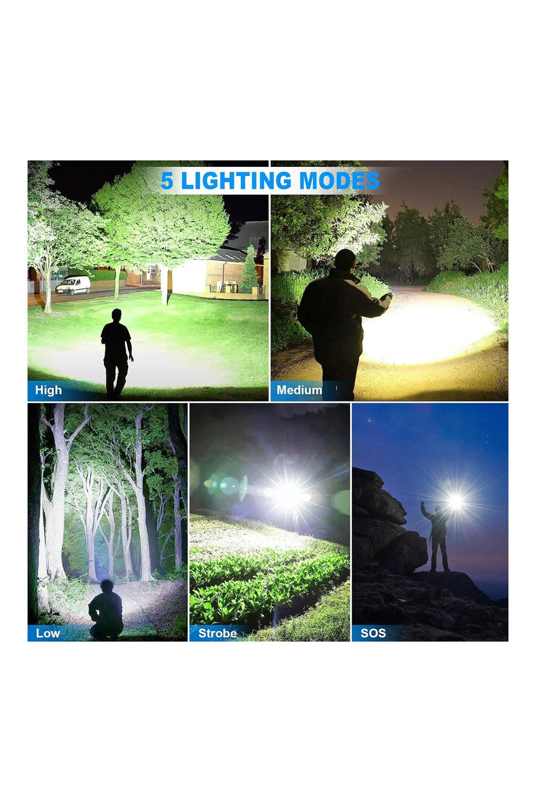 Lampe Torche  Platyne DAC_227 Noir