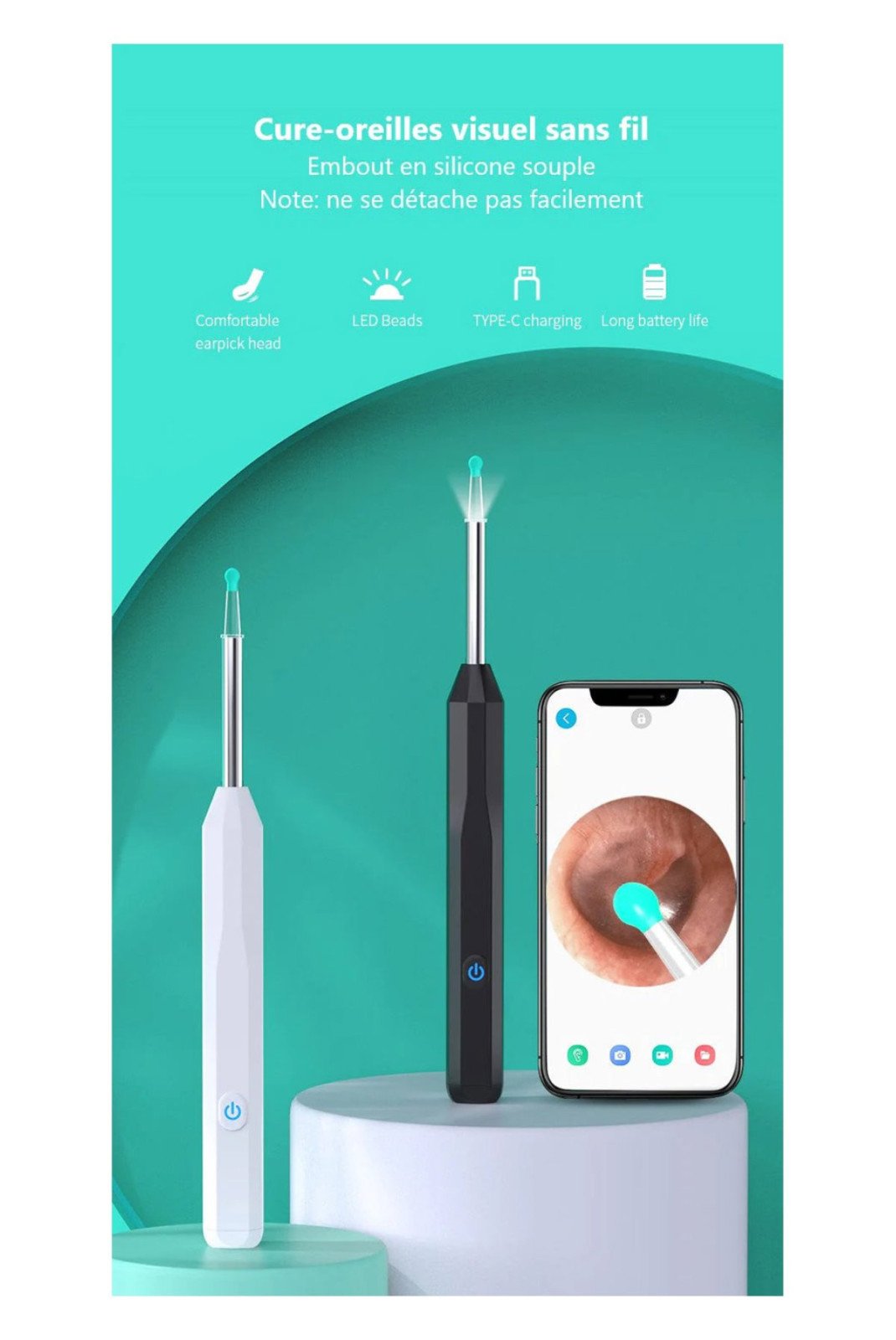 Otoscope  Platyne DHOM_035 Noir