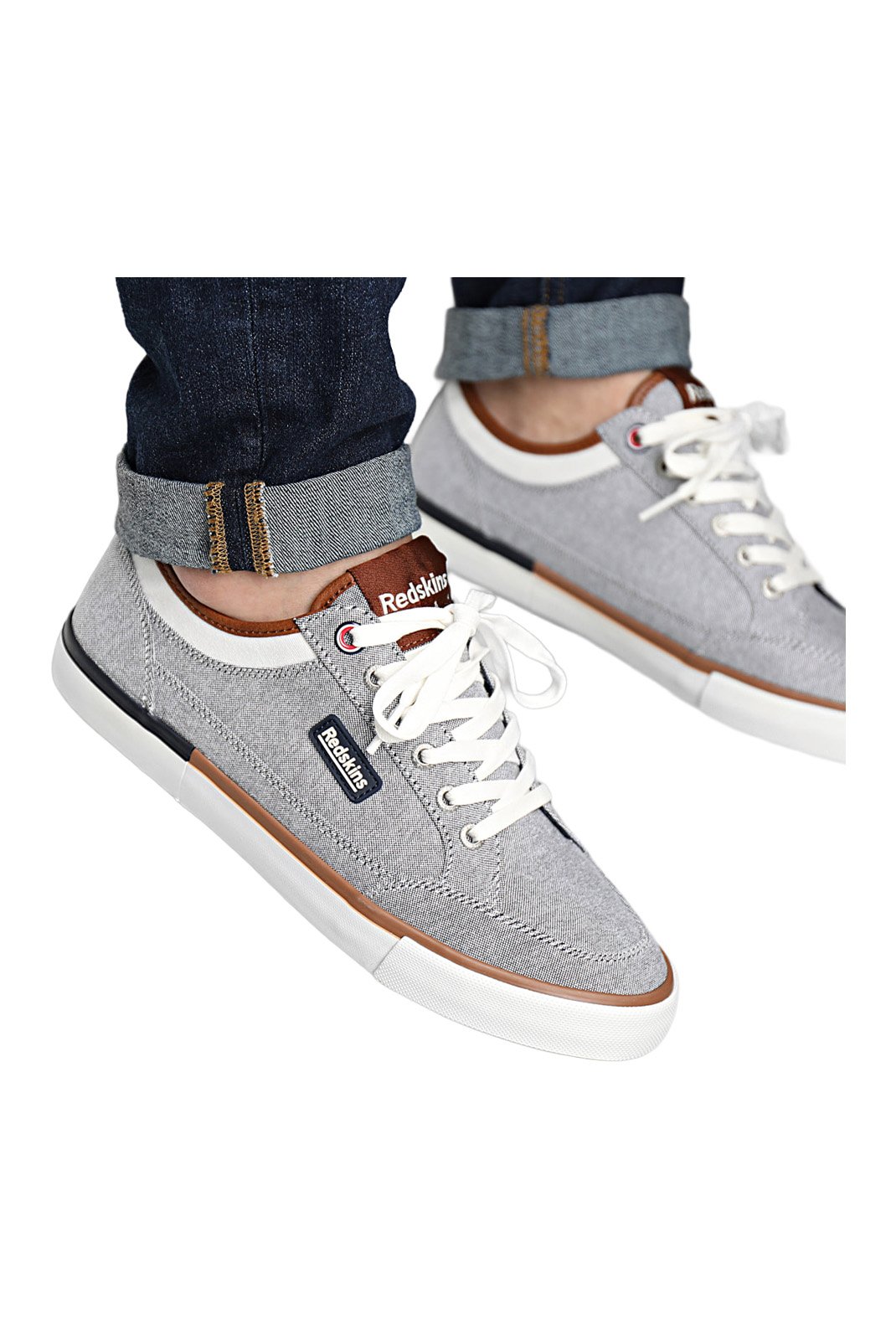Chaussures de ville  Redskins PO221XI 190 GRIS+BLANC