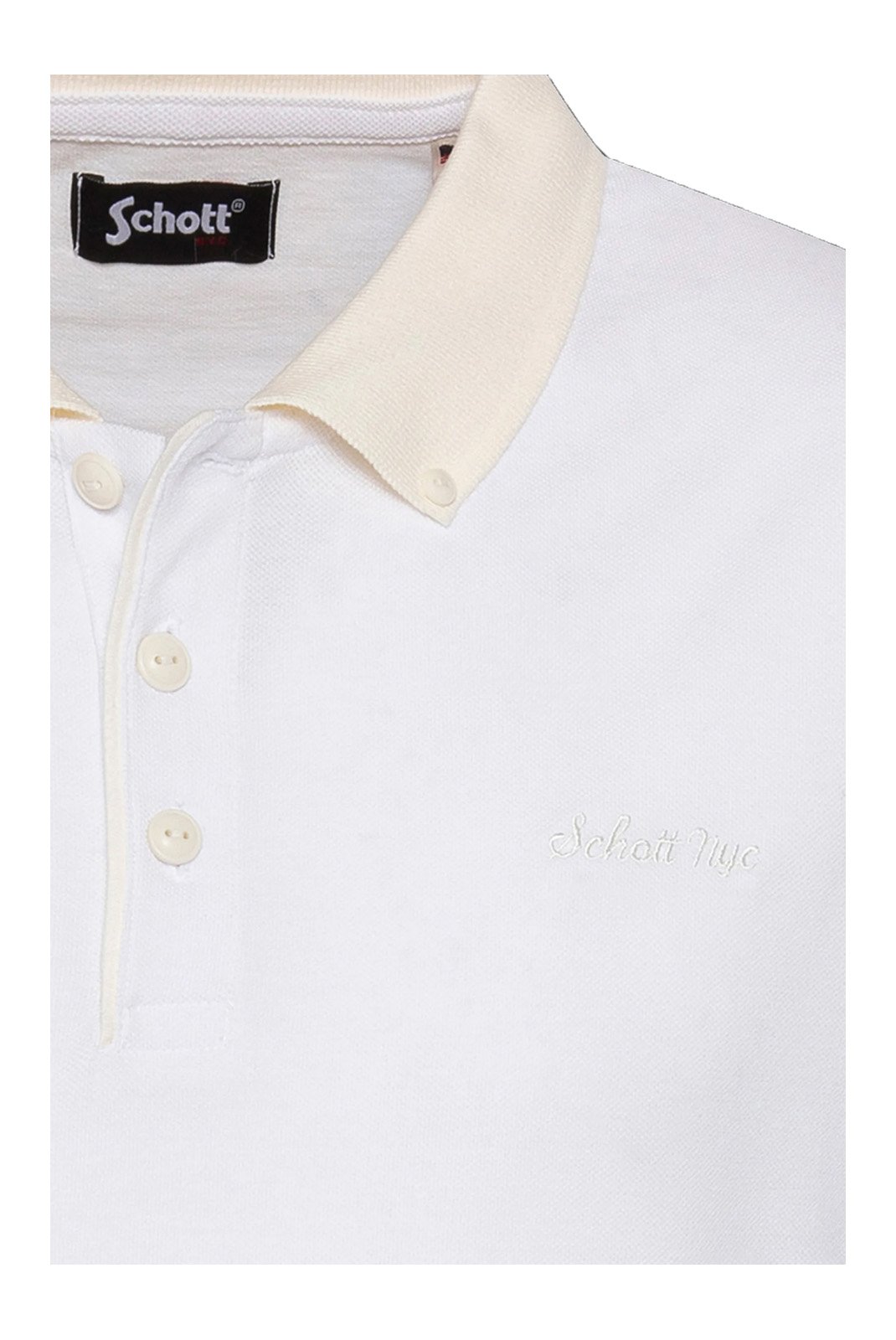 Polos manches courtes  Schott PSPENY OFF WHITE