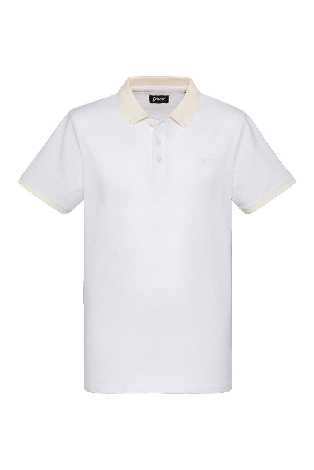 Polos manches courtes  Schott PSPENY OFF WHITE