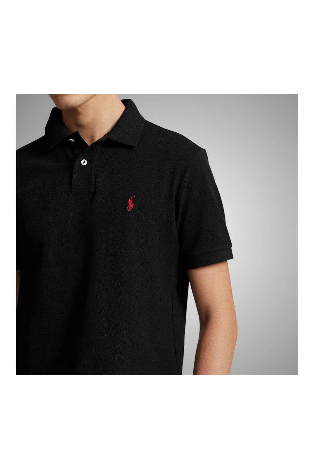 Polos manches courtes  Ralph lauren 710782592001__NOIR Noir