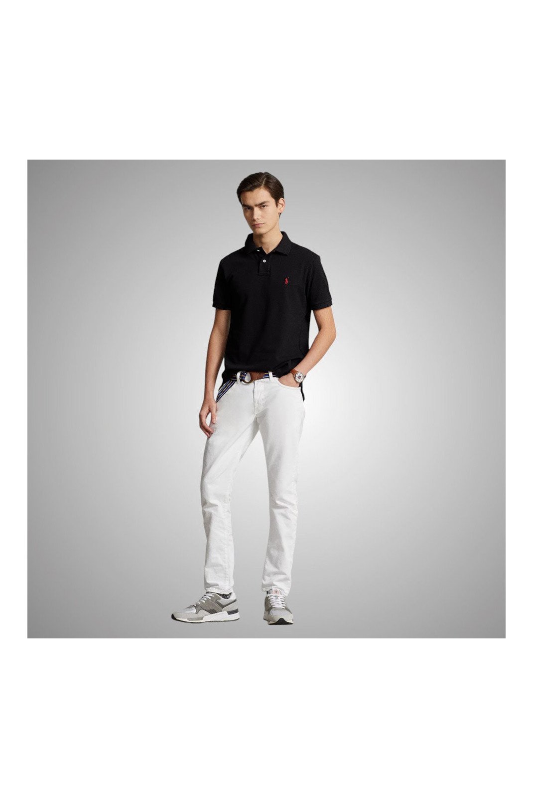 Polos manches courtes  Ralph lauren 710782592001__NOIR Noir