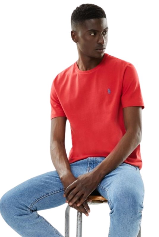 T-S manches courtes  Ralph lauren 710671438 395 Red/Light Blue