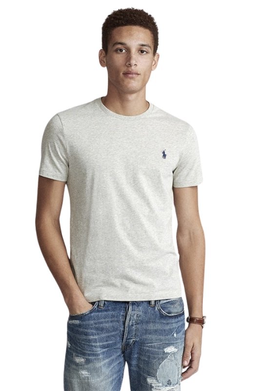 T-S manches courtes  Ralph lauren 710680785 002 Grey Heat/Navy