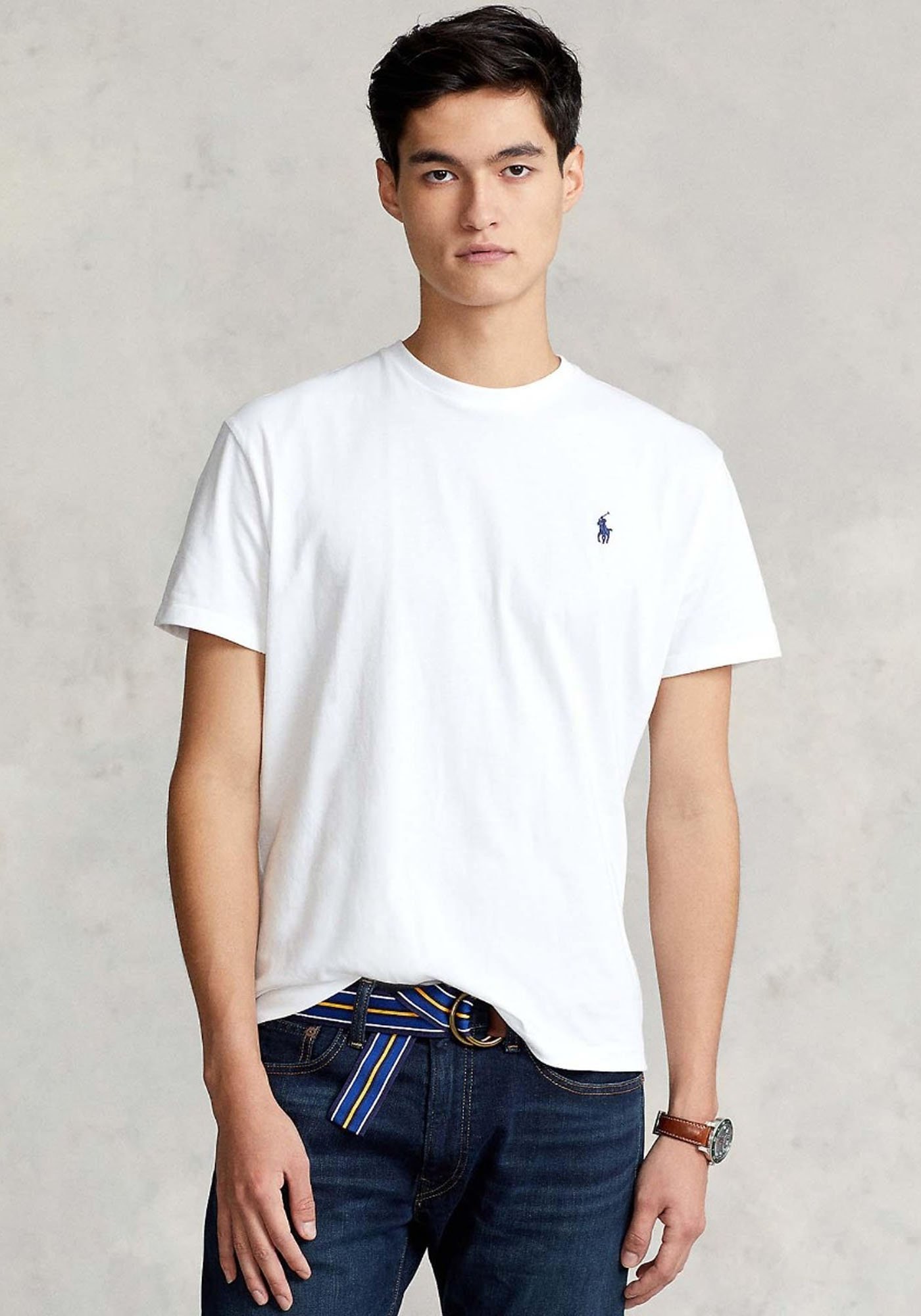 T-S manches courtes  Ralph lauren 710680785 003 White/Navy