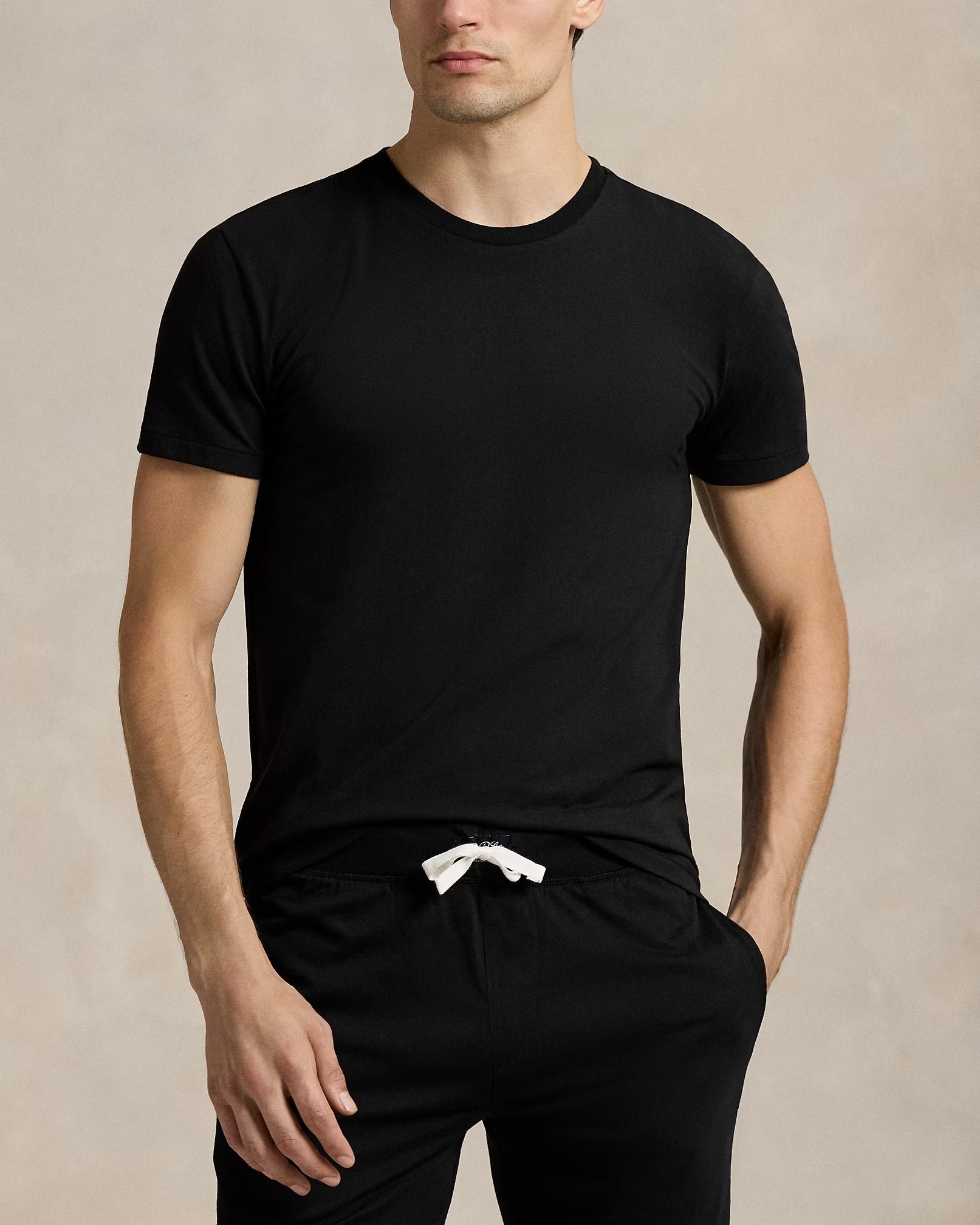 T-S manches courtes  Ralph lauren 714981407 001 3PK BLACK/PERF GREY/WHITE