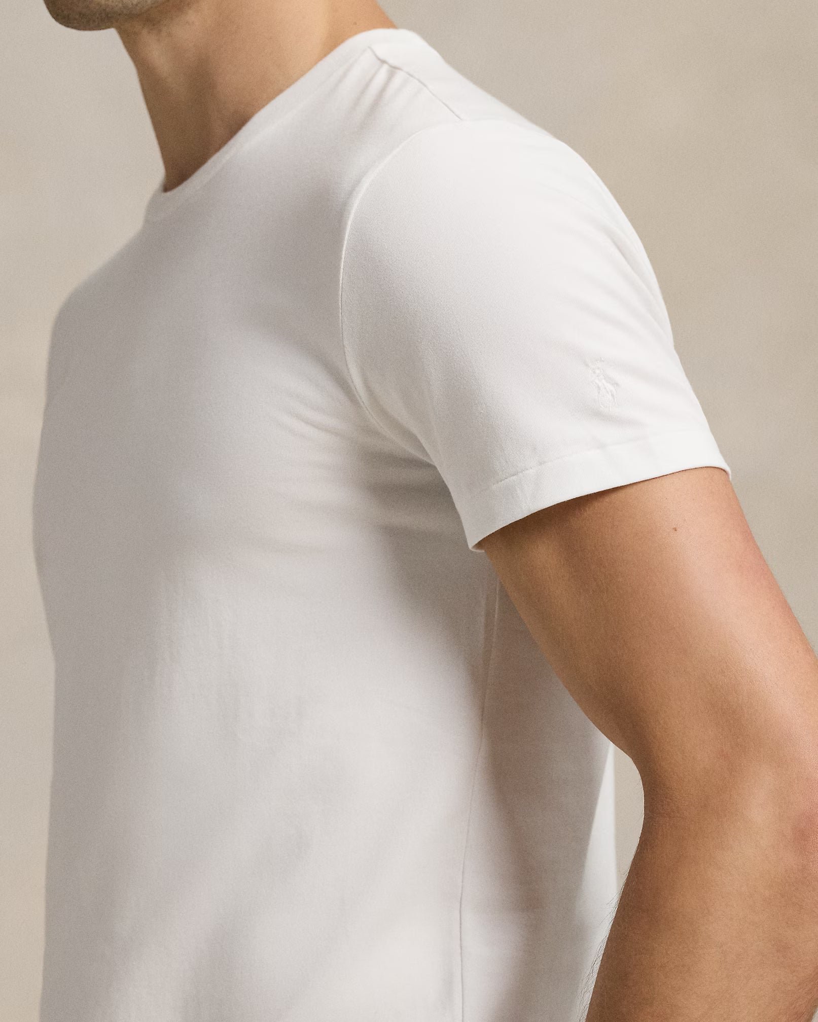 T-S manches courtes  Ralph lauren 714981407 001 3PK BLACK/PERF GREY/WHITE