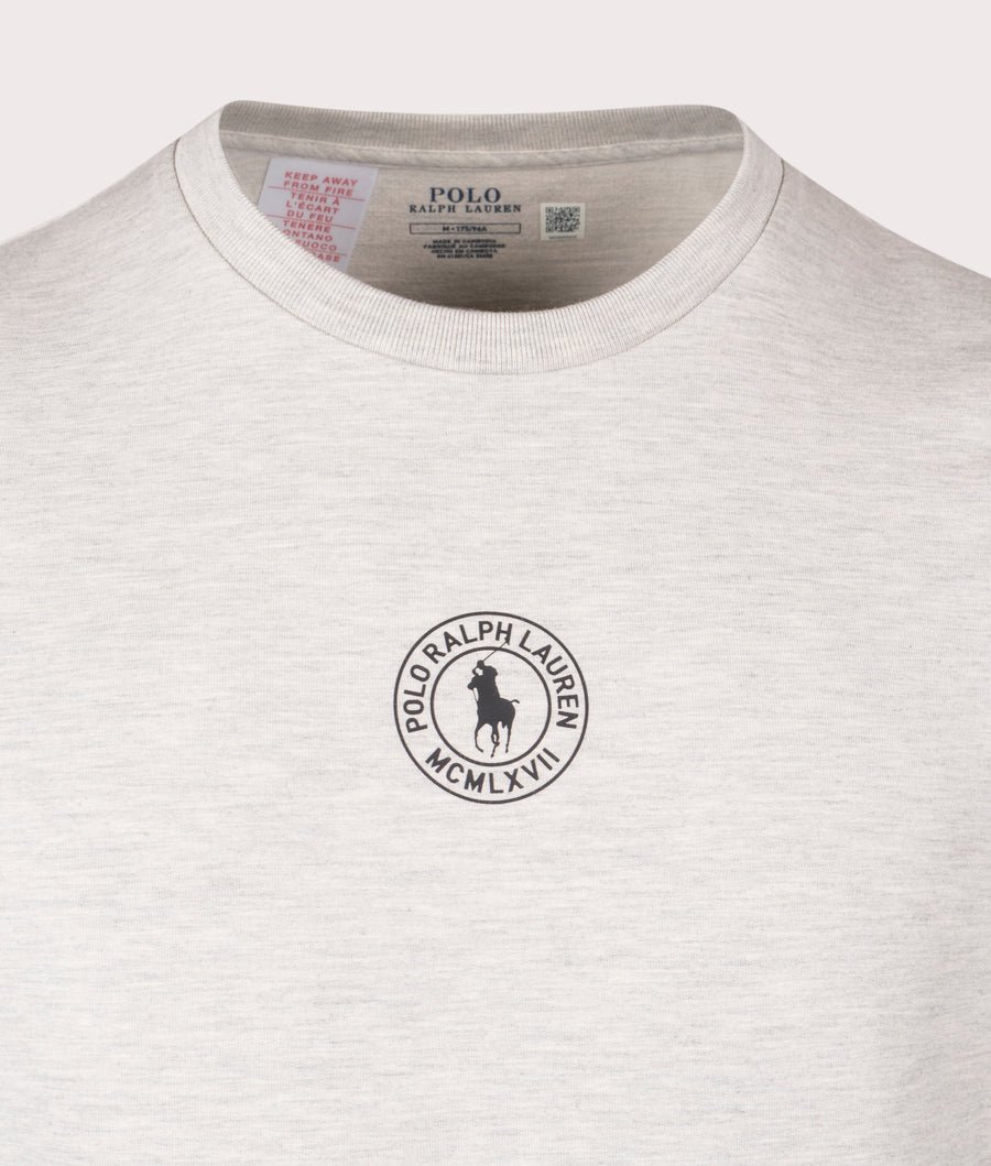 T-S manches courtes  Ralph lauren 714P01951 002 LIGHT SPRT HEATHER