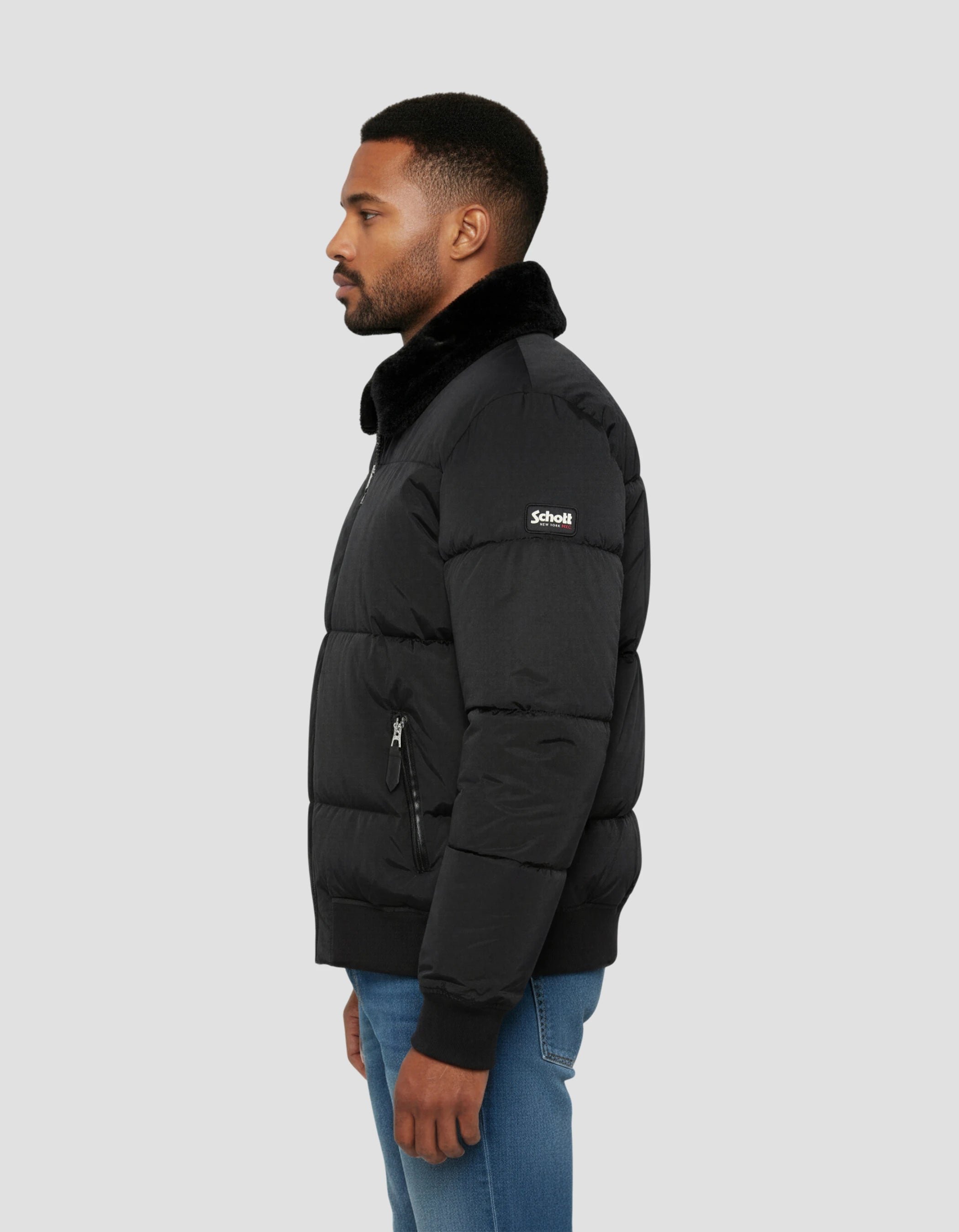 Blousons / doudounes  Schott AIRMAN25 BLACK