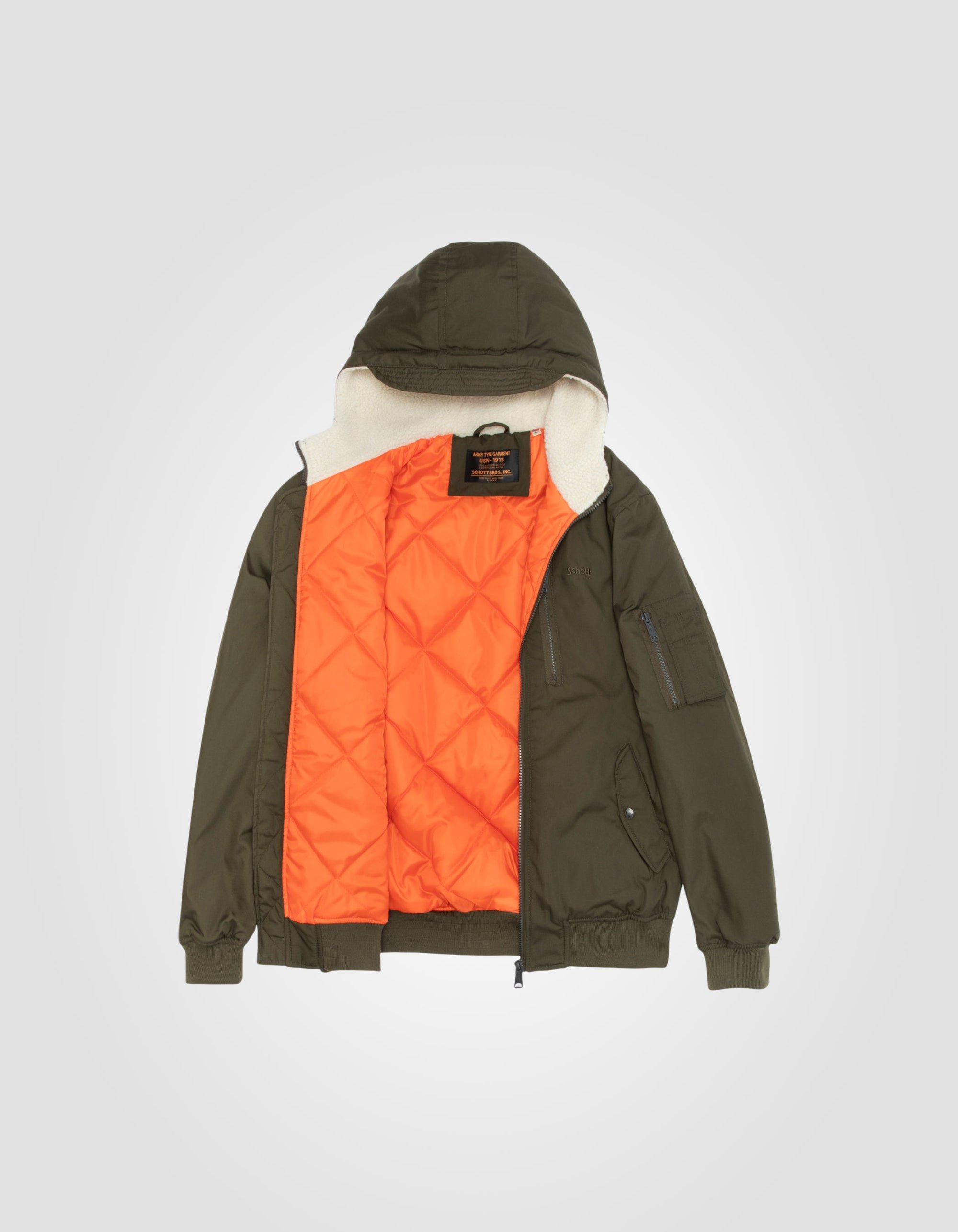 Blousons / doudounes  Schott HOUSTON KAKI