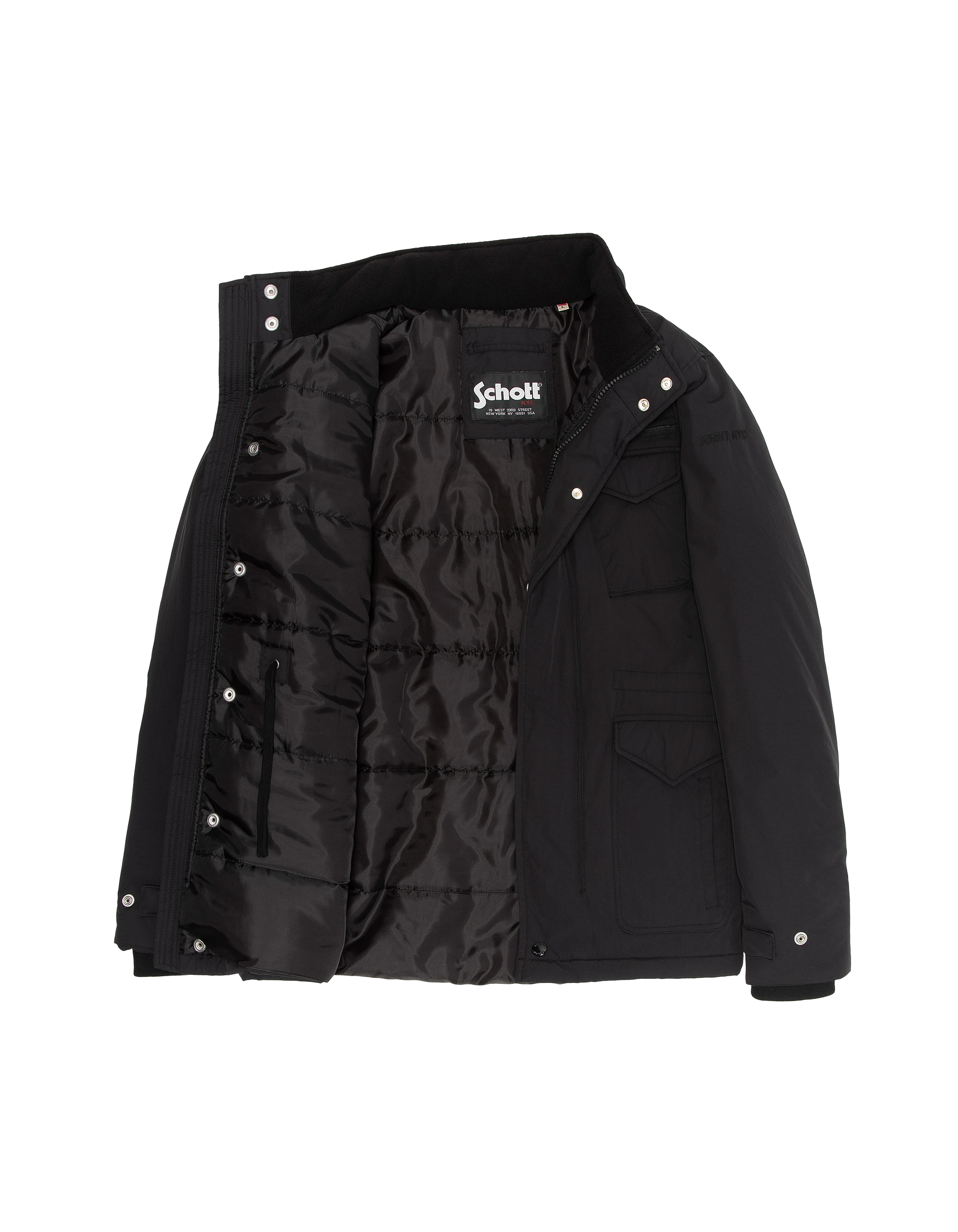 Parkas / Caban  Schott DELTA25 BLACK