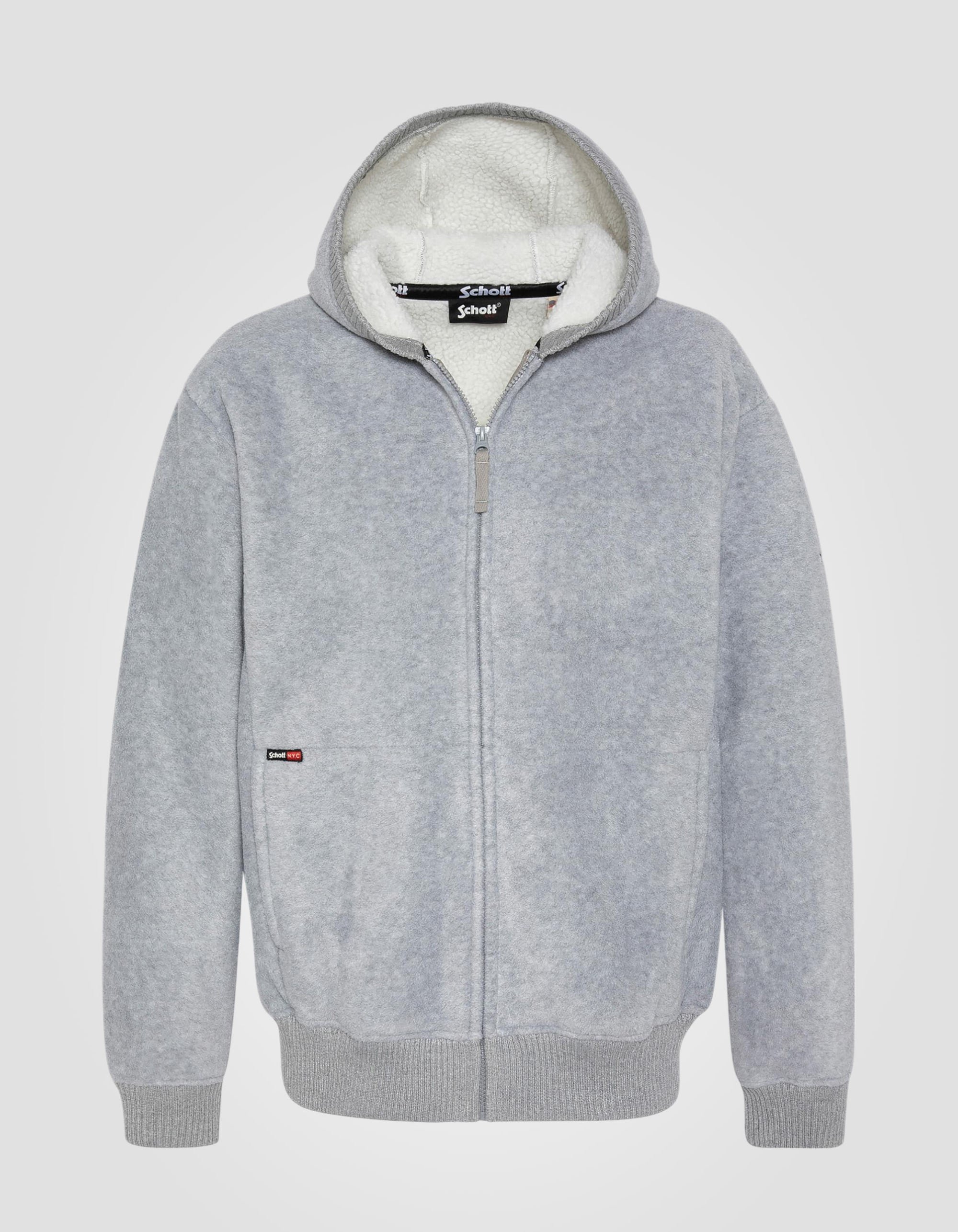 Sweats zippés  Schott SW550 GREY