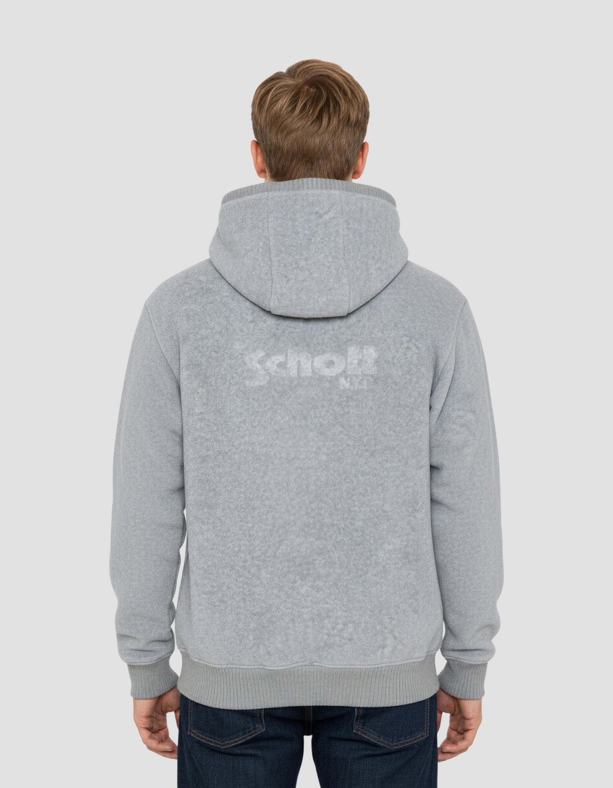 Sweats zippés  Schott SW550 GREY