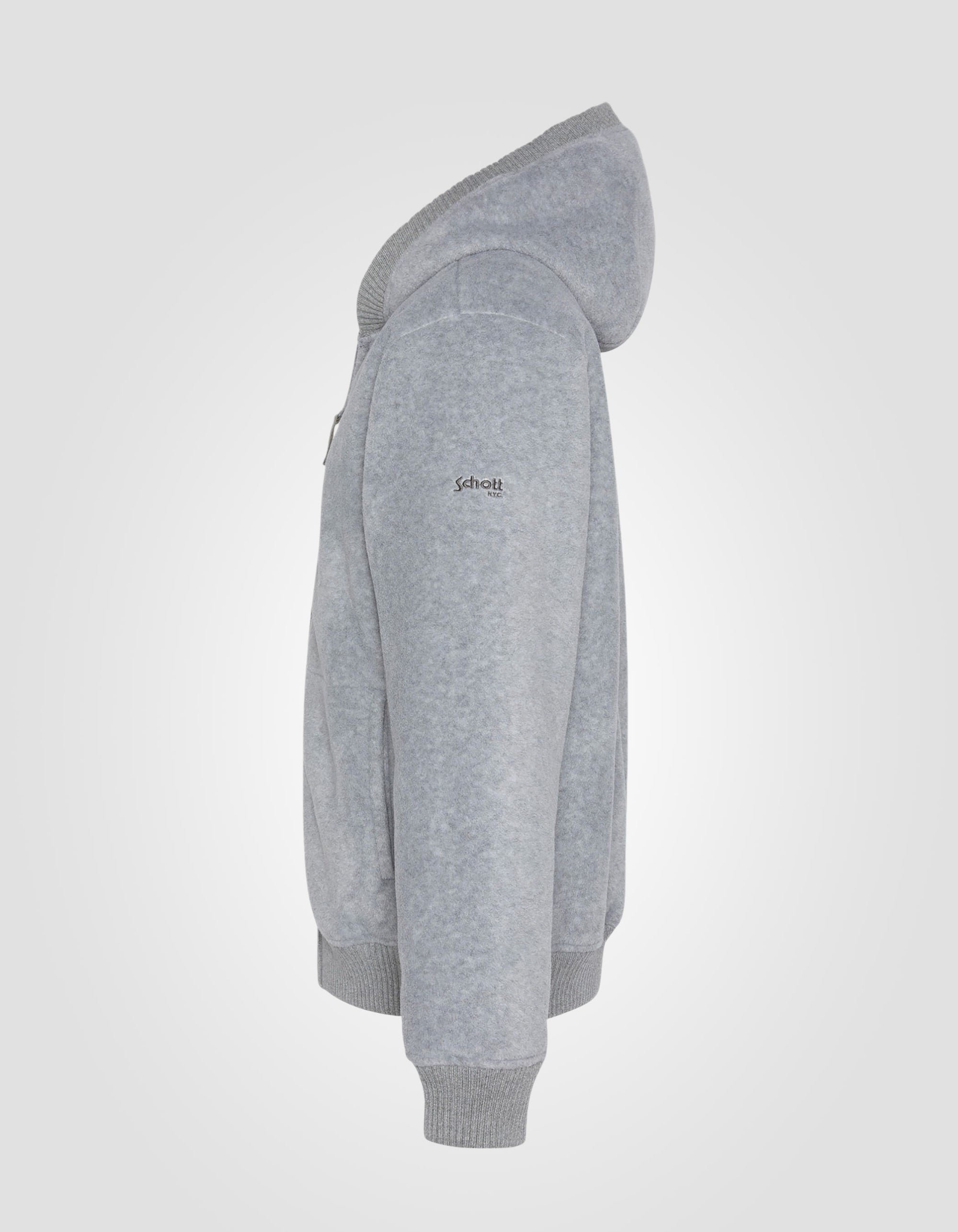Sweats zippés  Schott SW550 GREY