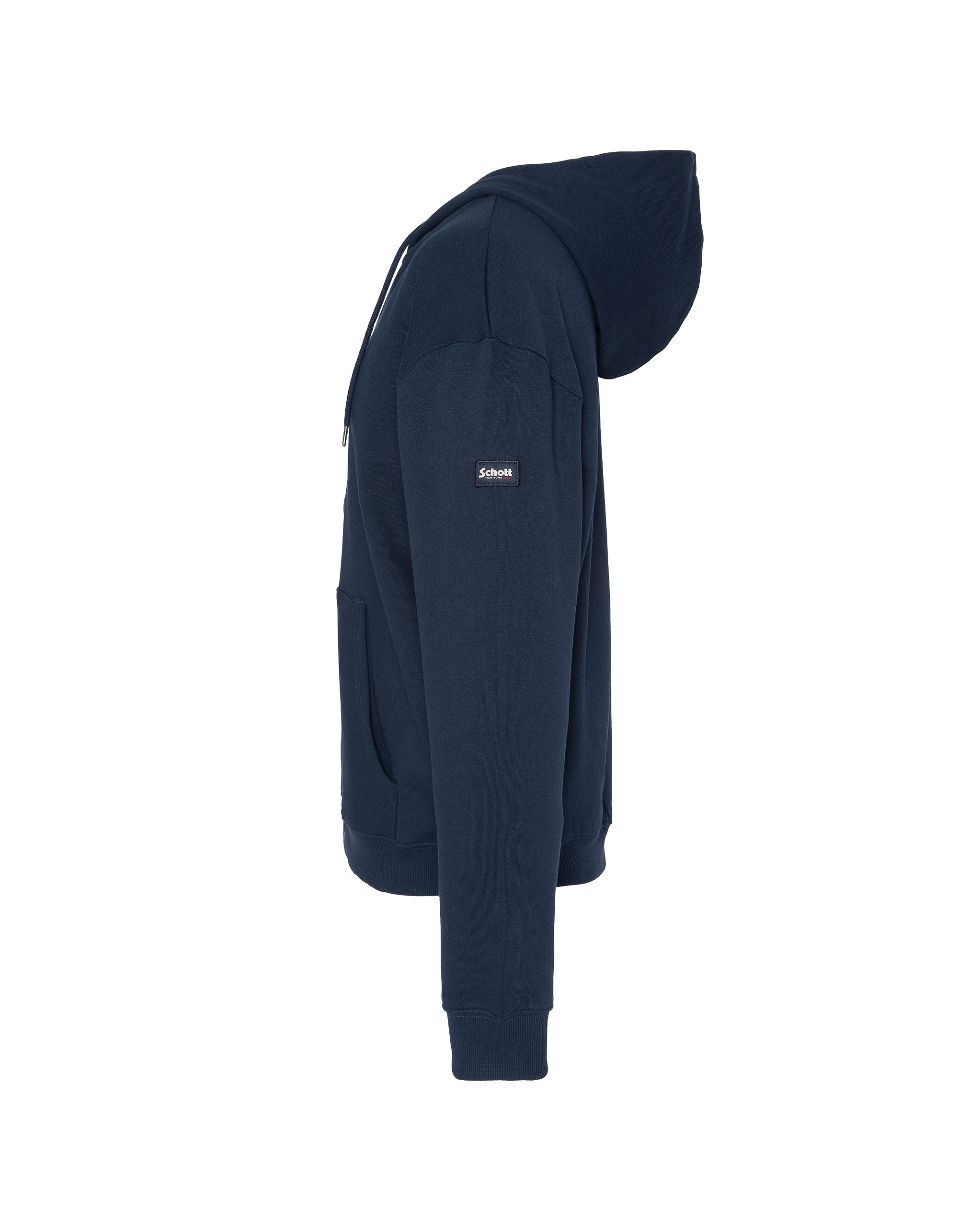 Sweats zippés  Schott SWHZBADGE NAVY