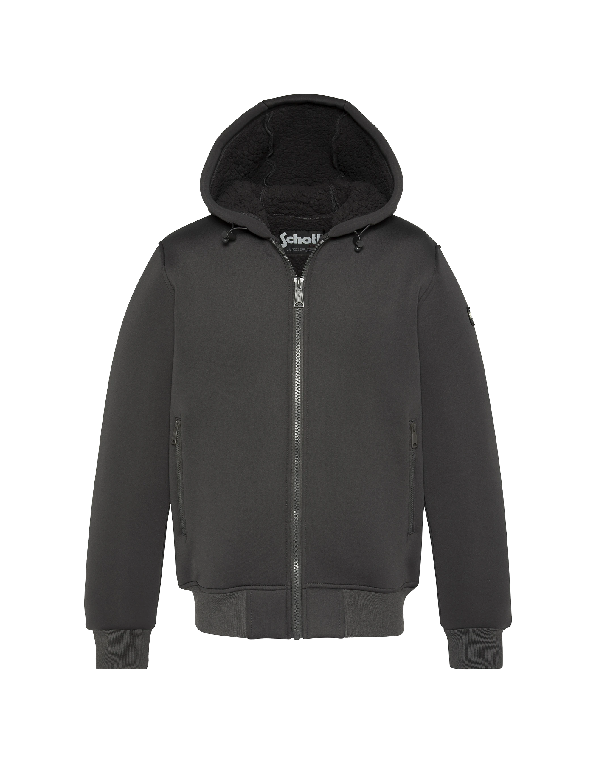 Sweats zippés  Schott SWSTREET ANTHRACITE