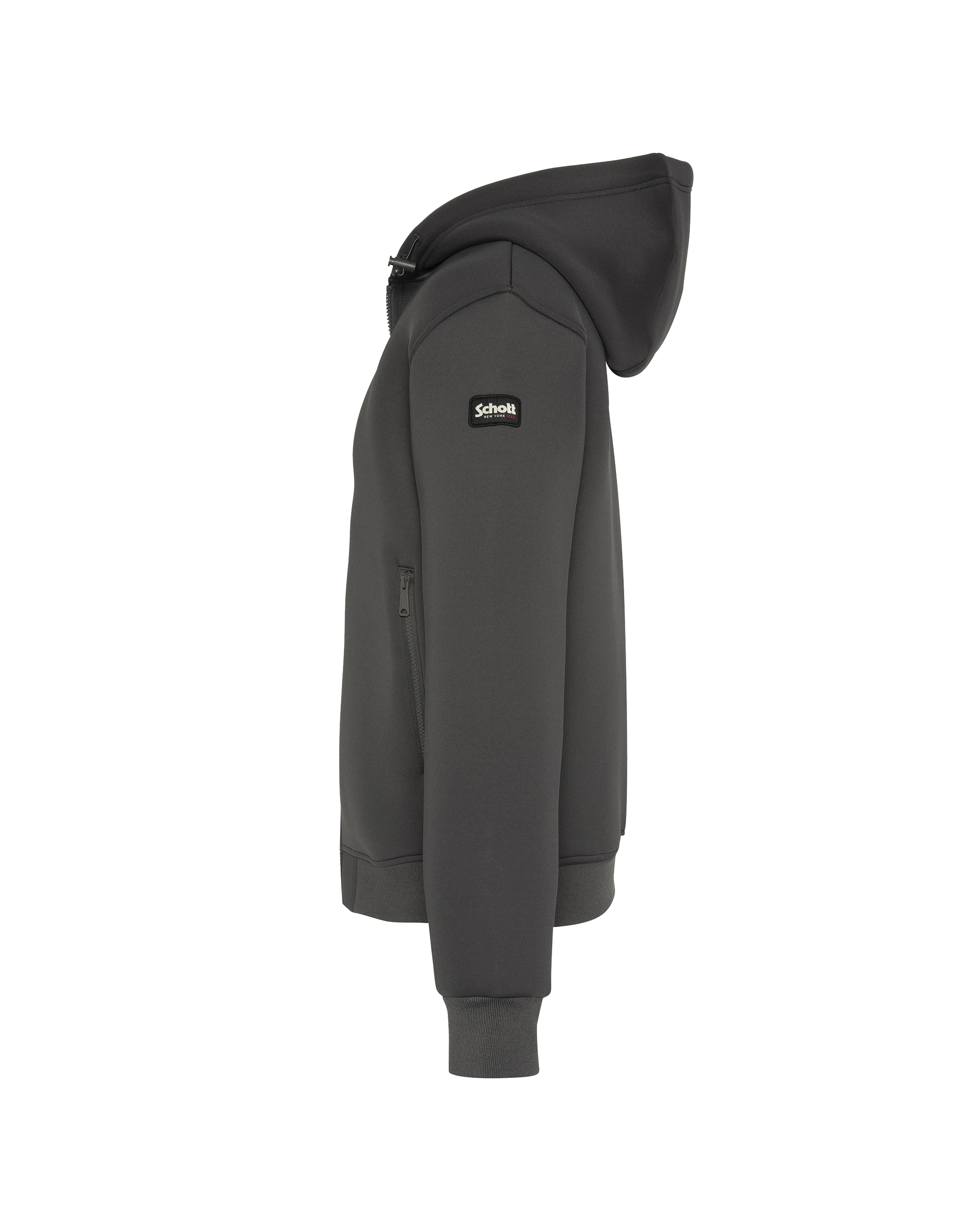 Sweats zippés  Schott SWSTREET ANTHRACITE