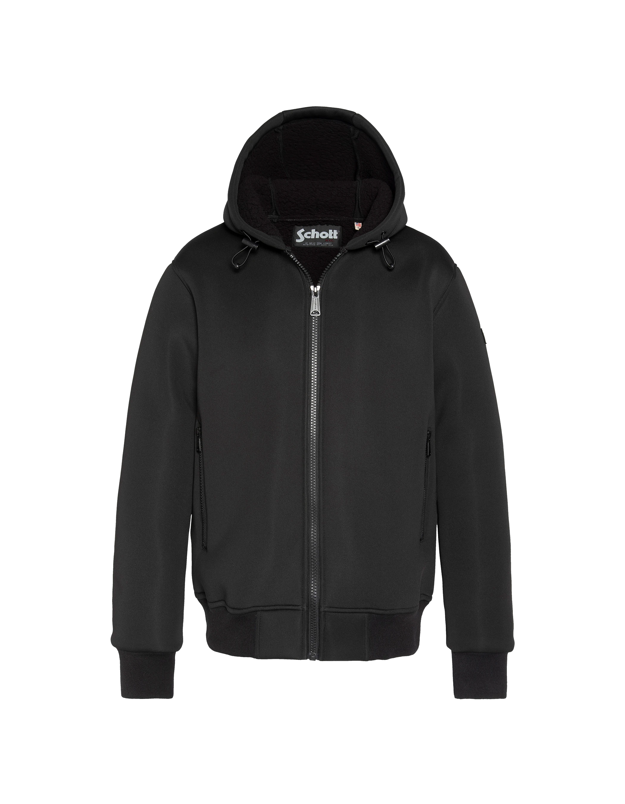 Sweats zippés  Schott SWSTREET BLACK