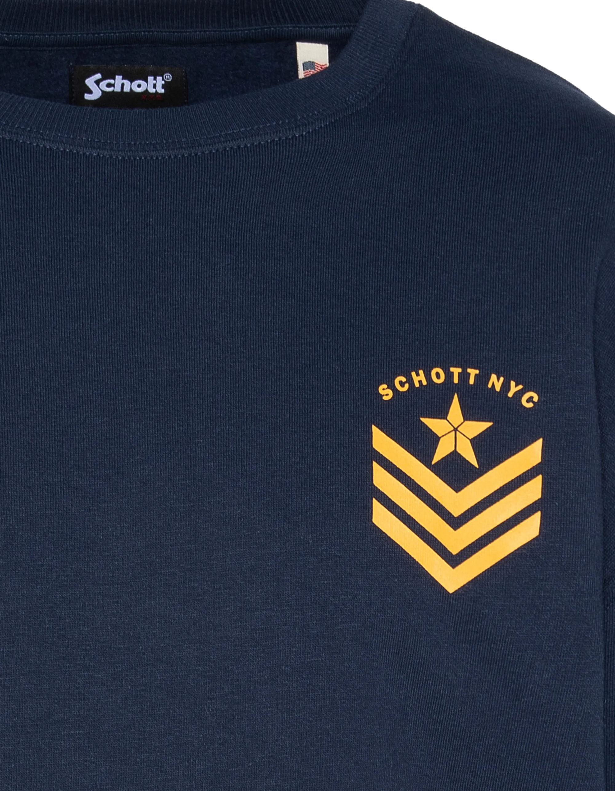 Sweatshirts  Schott SWFIGHT NAVY