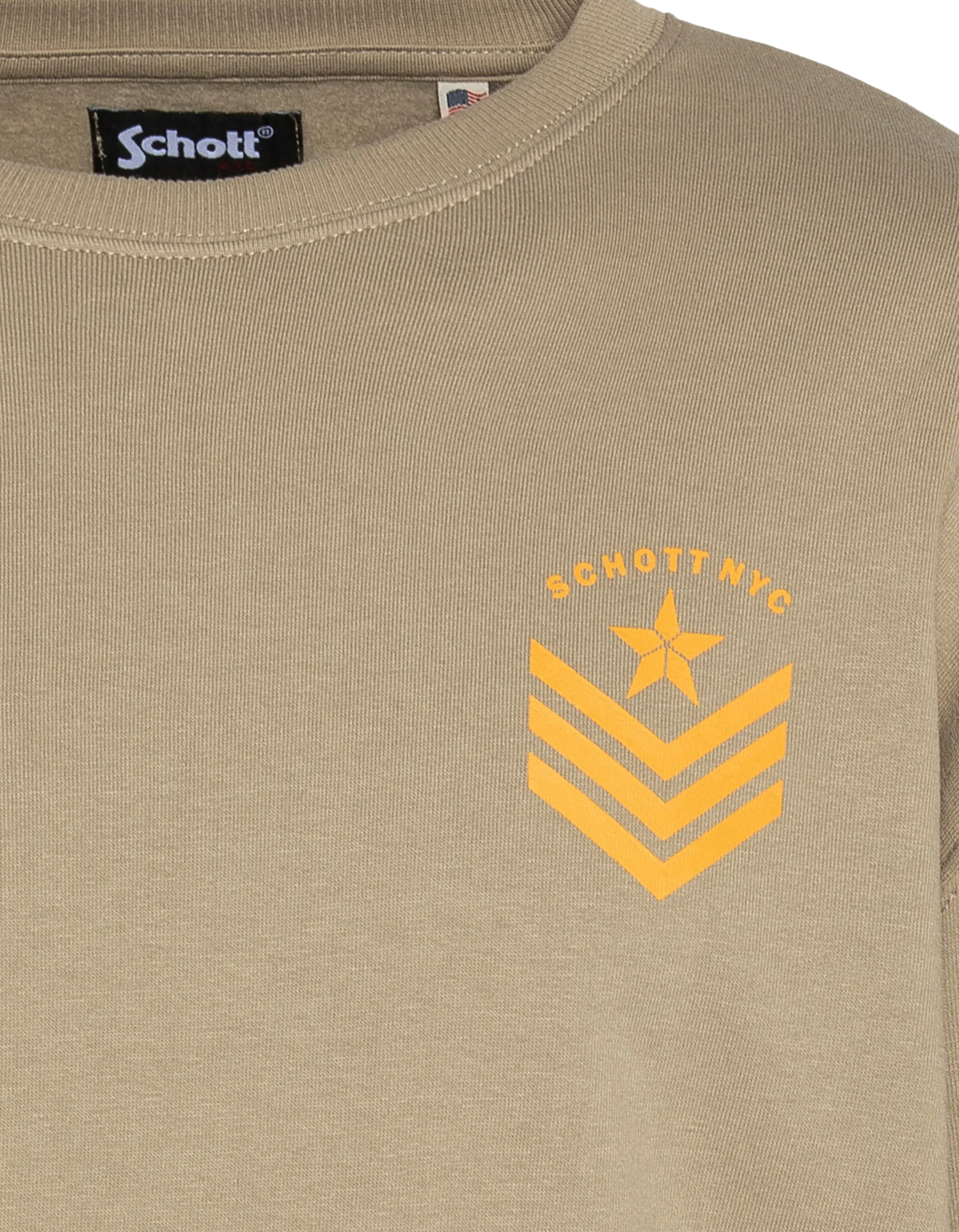 Sweatshirts  Schott SWFIGHT MASTIC