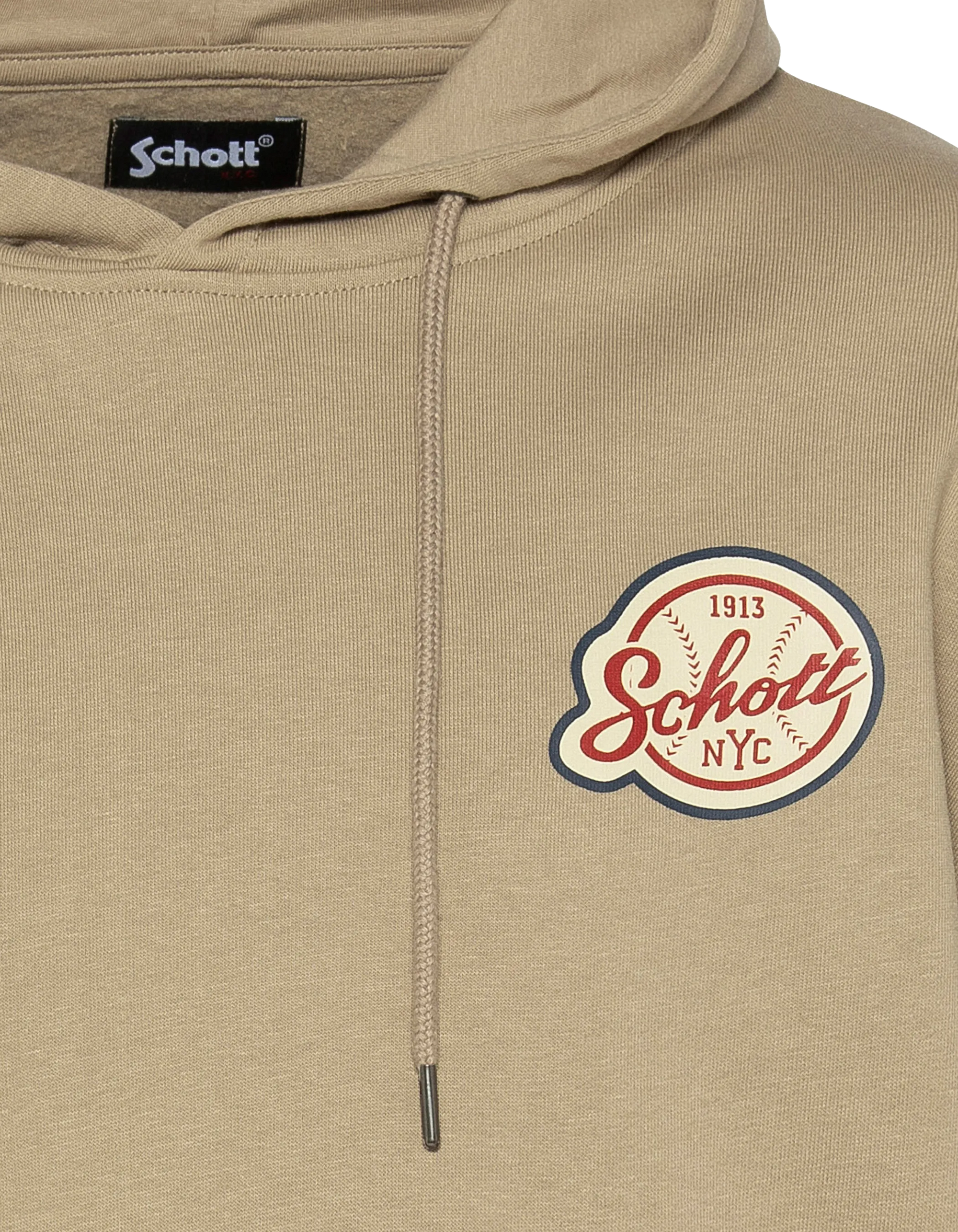 Sweatshirts  Schott SWHBASEBALL MASTIC