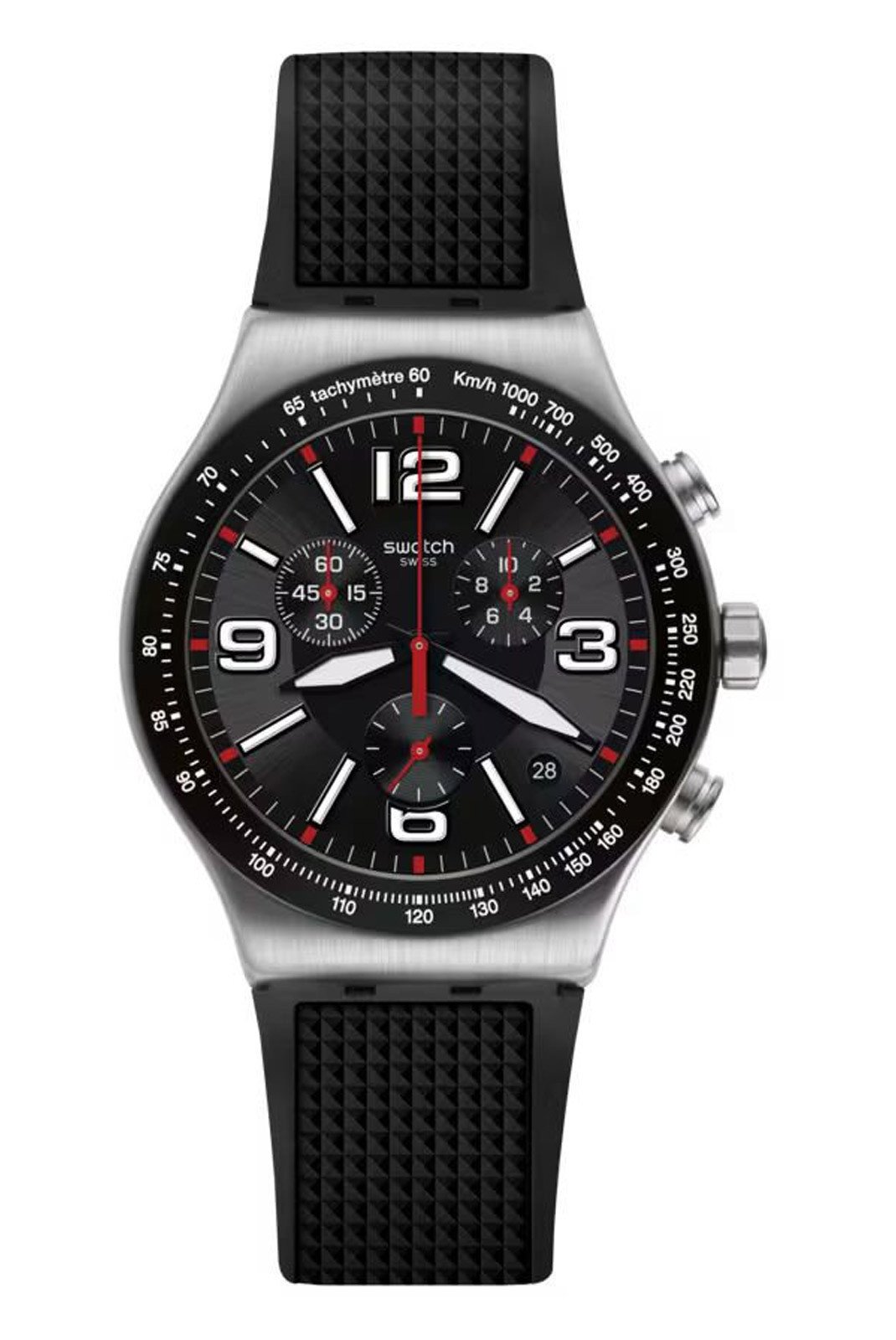 Montres  SWATCH YVS461 Gray/Black/Black