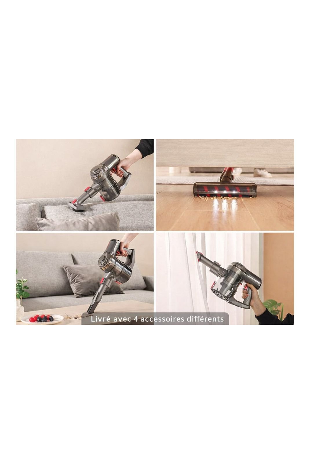 Aspirateur & accessoires d'entretien  SWISS PRO+ 8720726127318 Gris sidéral / Violet