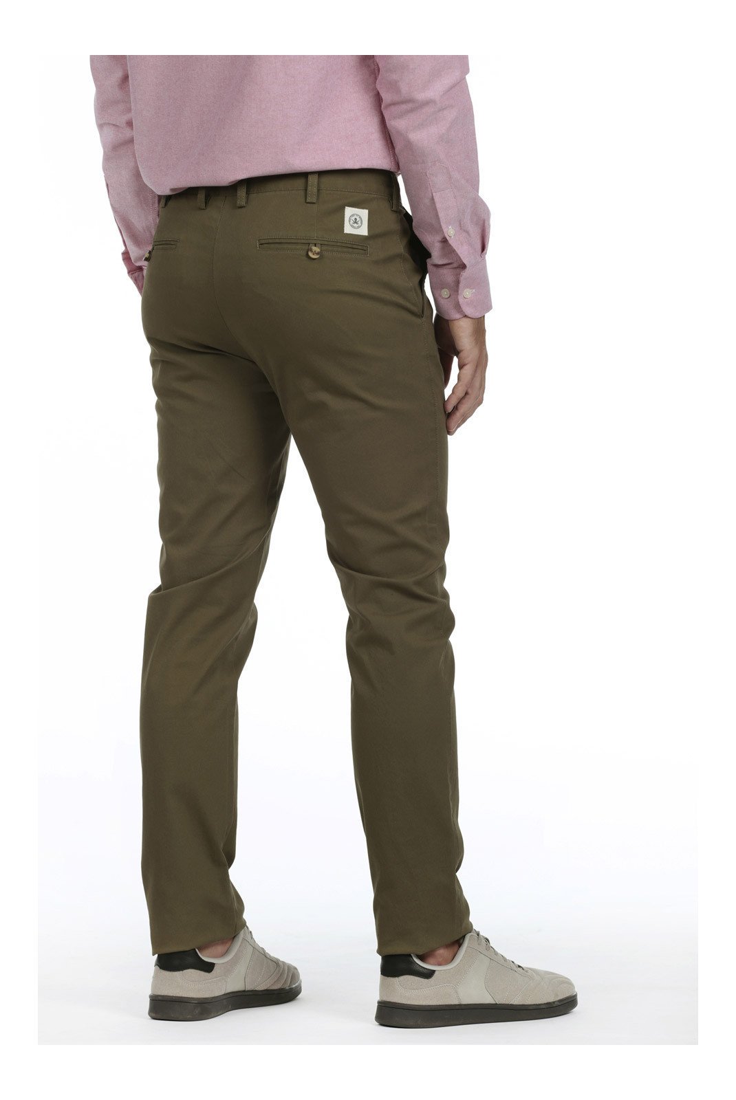 Pantalons chino/citadin  Time of bocha QI1PCHINO-VERDE 