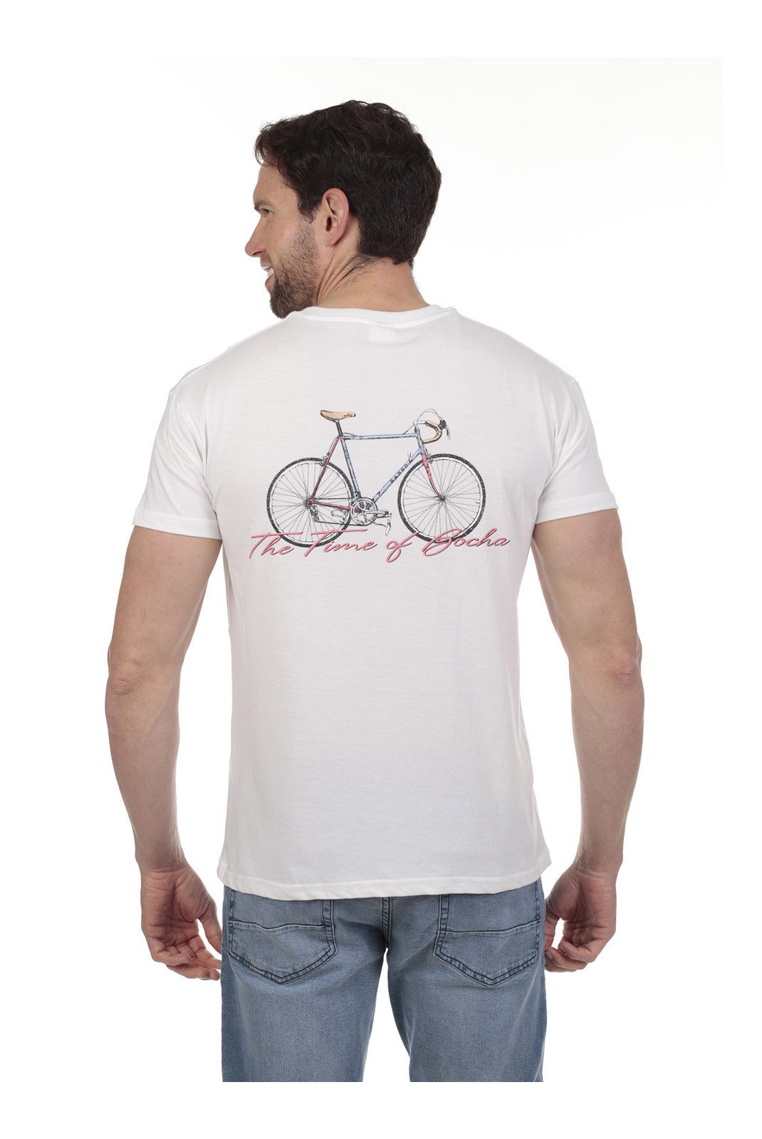 T-S manches courtes  Time of bocha QV1C16-BLANCO White