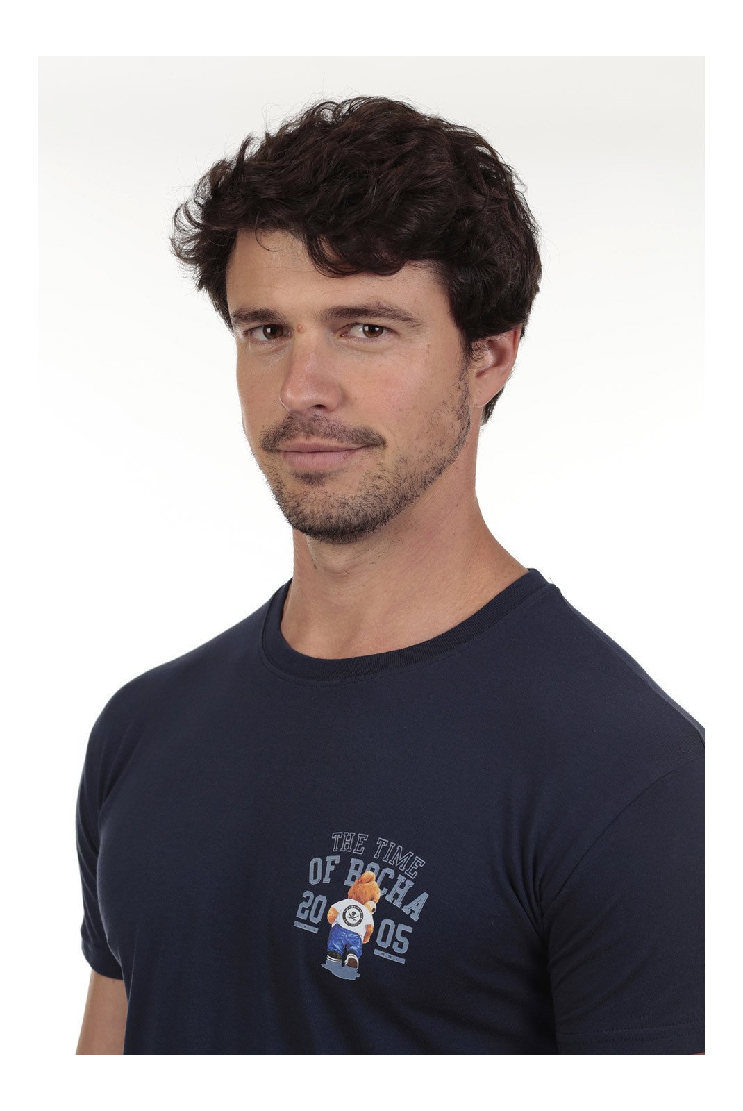 T-S manches courtes  Time of bocha QV1C22-MARINO Navy