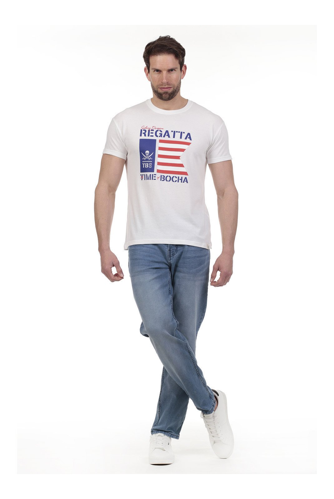 T-S manches courtes  Time of bocha QV1C23-BLANCO White