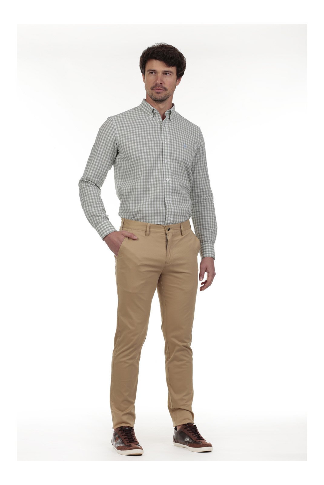 Pantalons chino/citadin  Time of bocha QV1PCHINO-CAMEL Camel