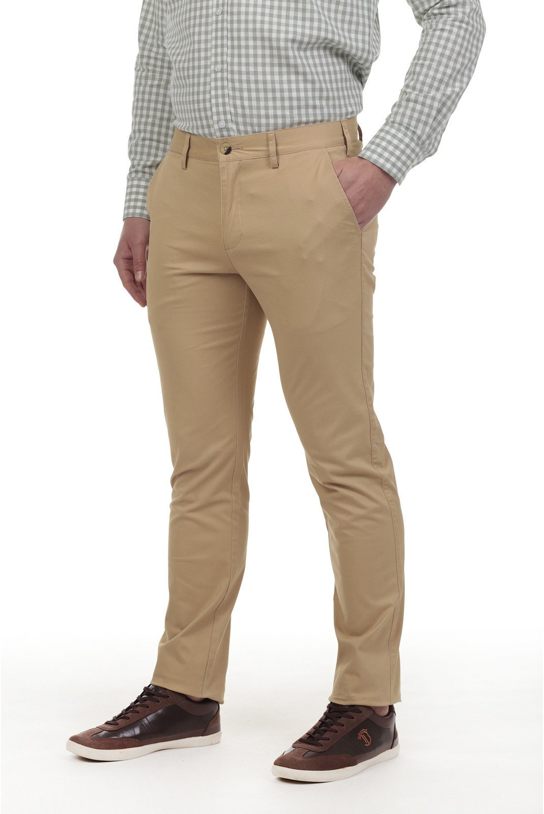 Pantalons chino/citadin  Time of bocha QV1PCHINO-CAMEL Camel