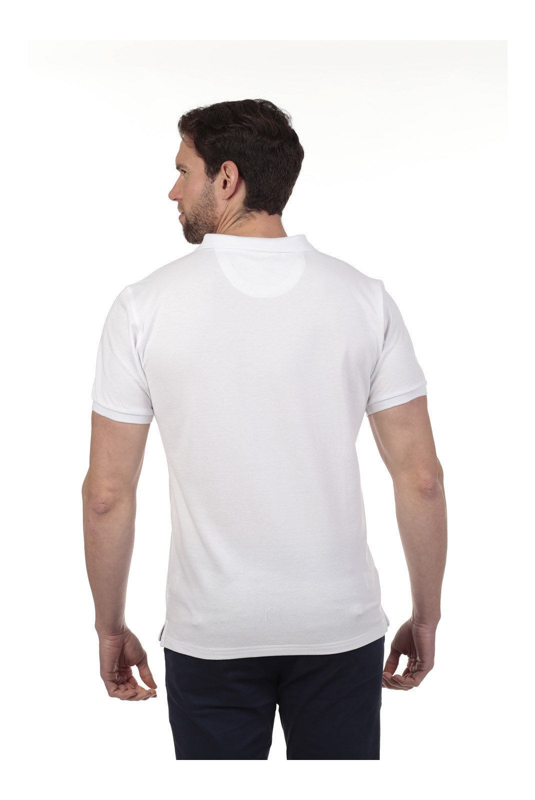 Polos manches courtes  Time of bocha QV1PK.PL-2 White-Black