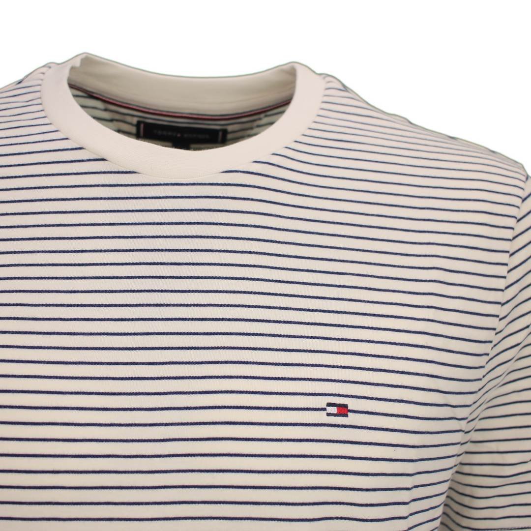 T-S manches courtes  Tommy Hilfiger MW0MW39995 0FE Ivory Petal/Preppy Navy