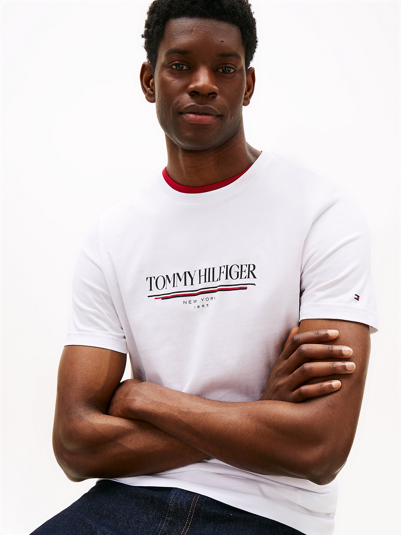 T-S manches courtes  Tommy Hilfiger MW0MW40324 YBR White