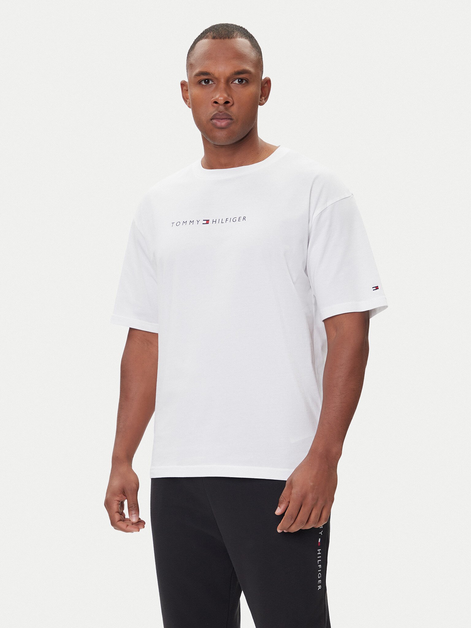 T-S manches courtes  Tommy Hilfiger UM0UM03685 YCF Th Optic White