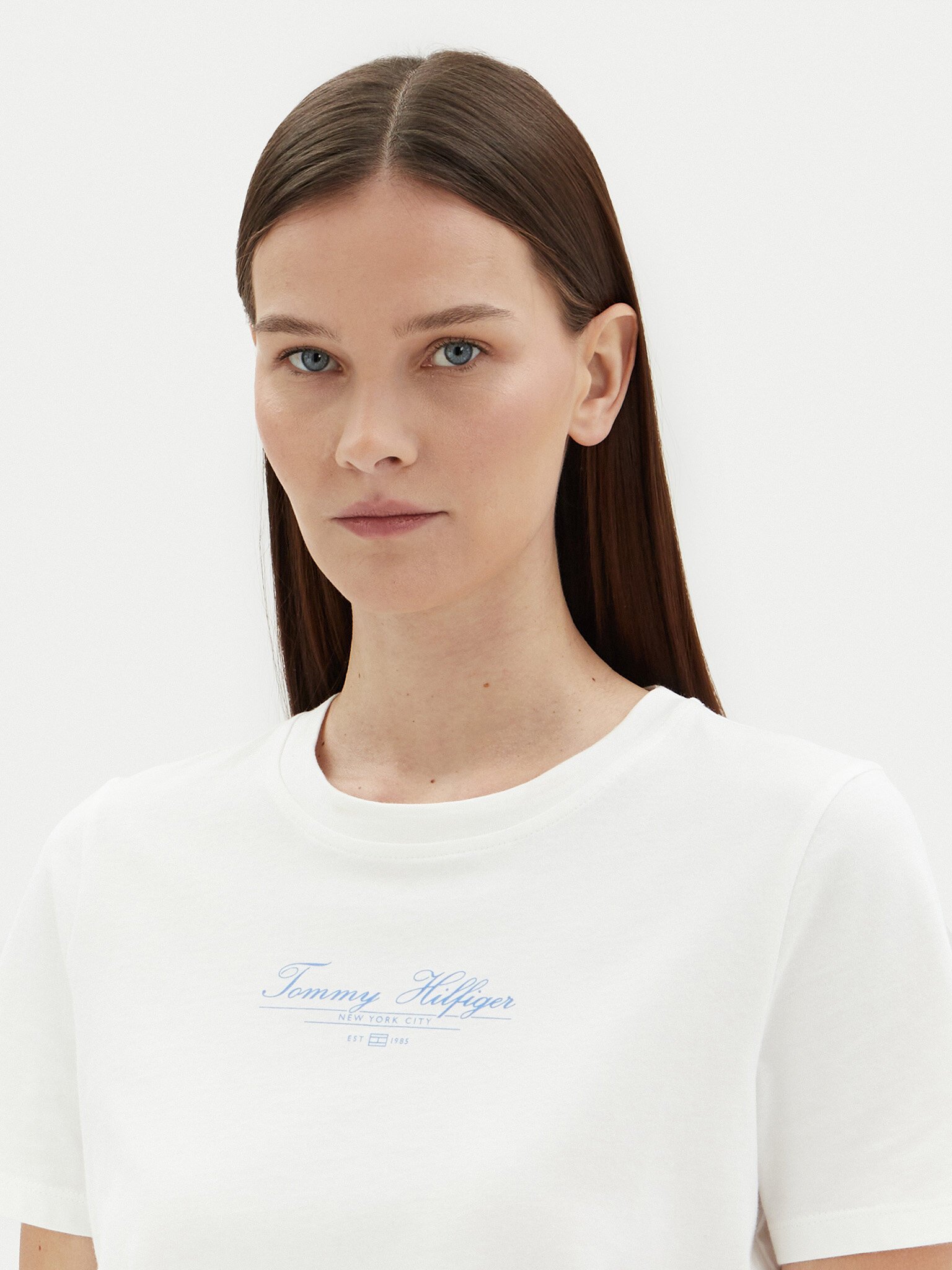Tee shirt  Tommy Hilfiger WW0WW45428 YBL Ecru