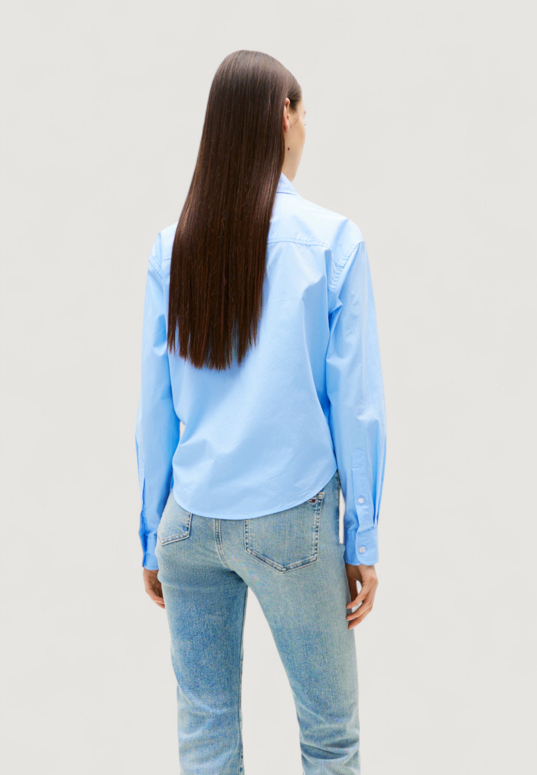 Chemisiers  Tommy Jeans DW0DW20990 C1T Light Powdery Blue