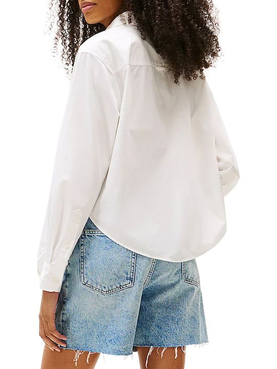 Chemisiers  Tommy Jeans DW0DW20990 YBL Ecru