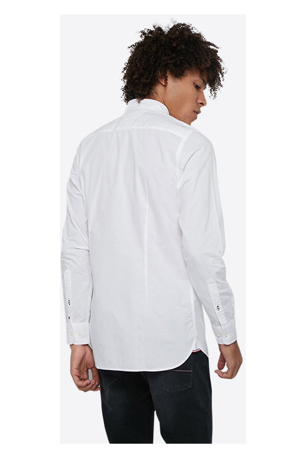 Chemises manches longues  Tommy Jeans MW0MW11452__101_WHITE White