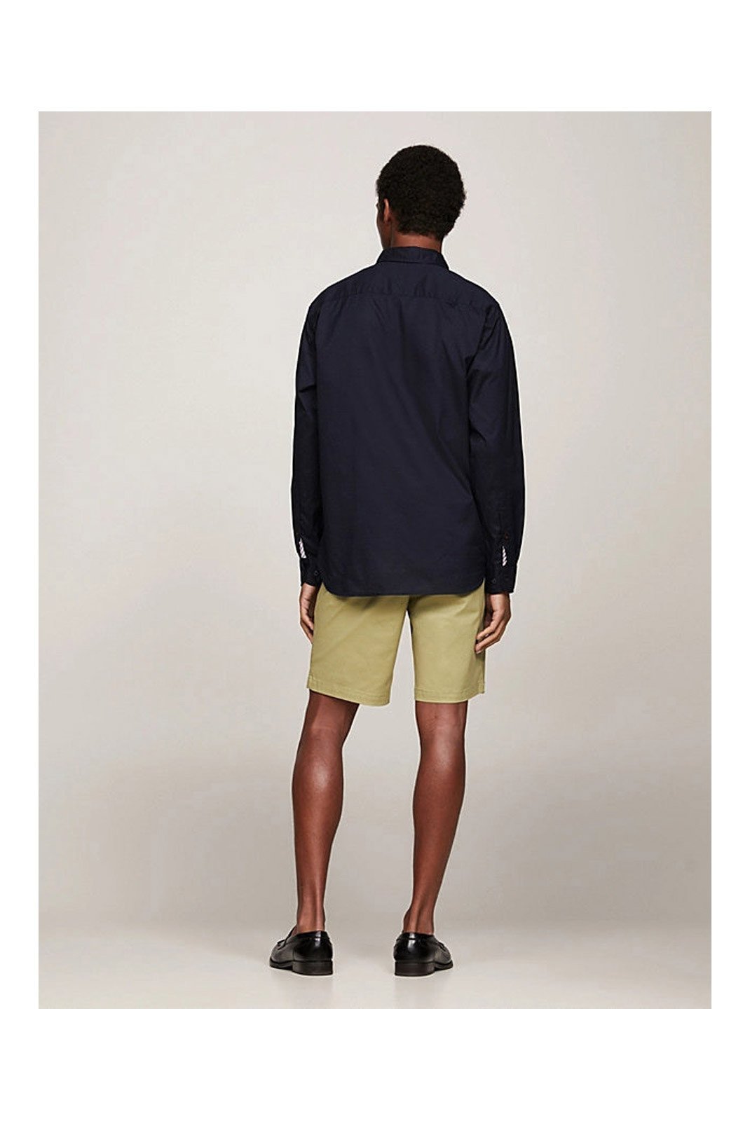 Chemises manches longues  Tommy Jeans MW0MW25035__CBK_BLACK_IRIS Black_Iris
