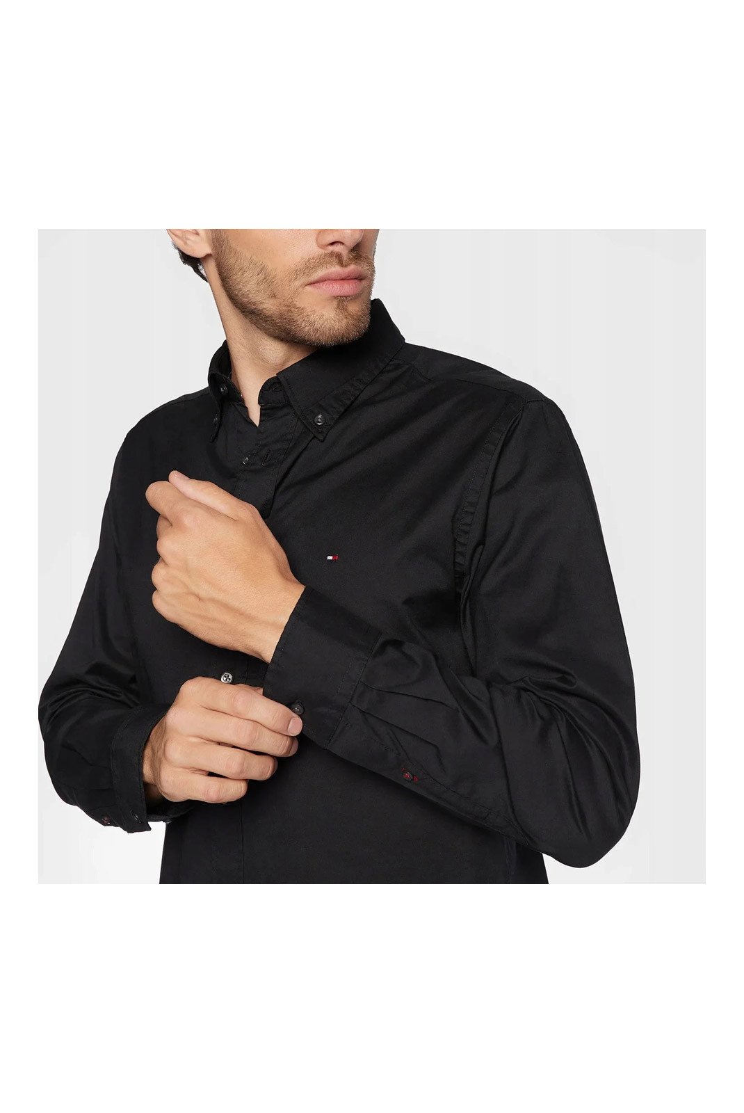 Chemises manches longues  Tommy Jeans MW0MW30934__BDS_BLACK Black