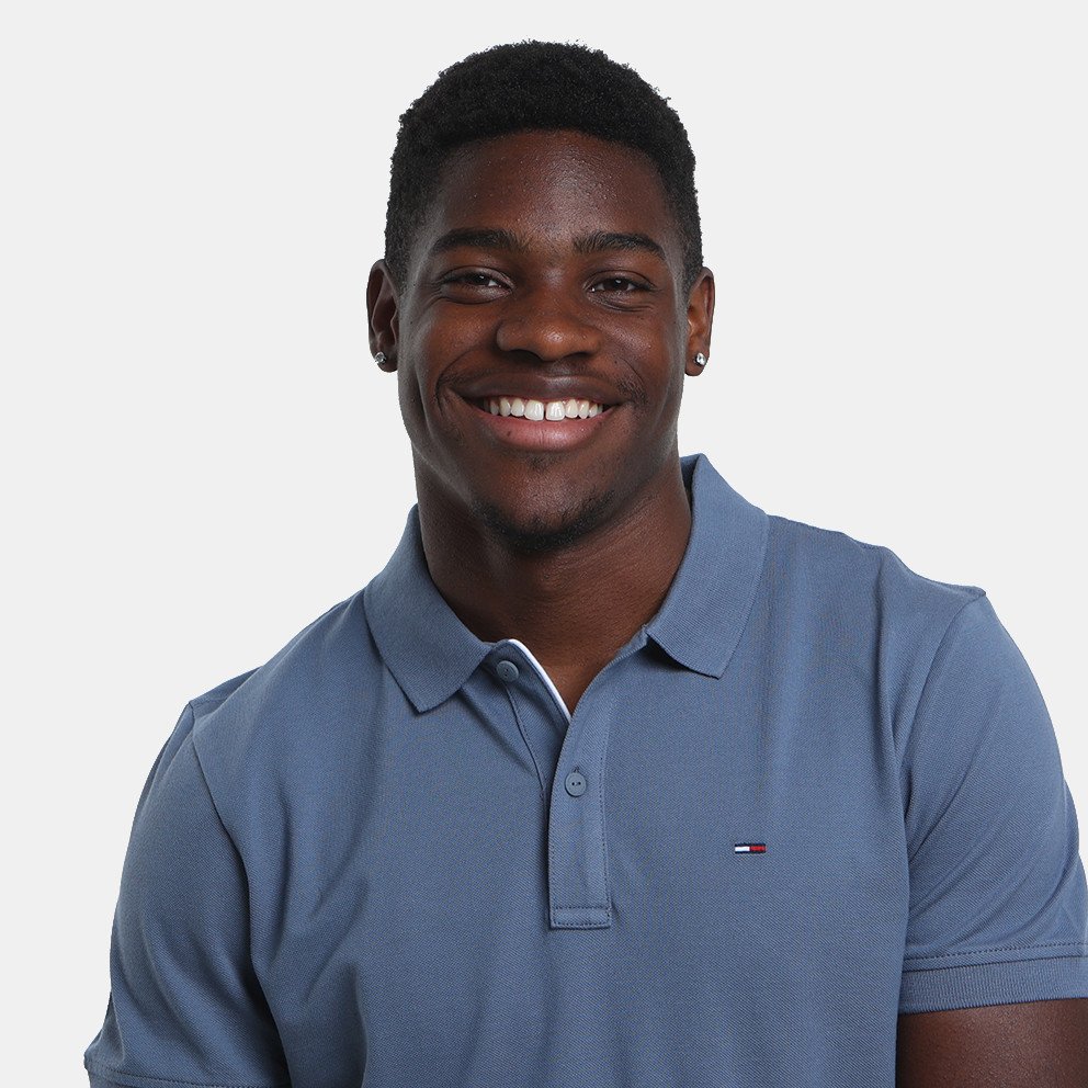 Polos manches courtes  Tommy Jeans DM0DM20676 PO6 Blue Moment