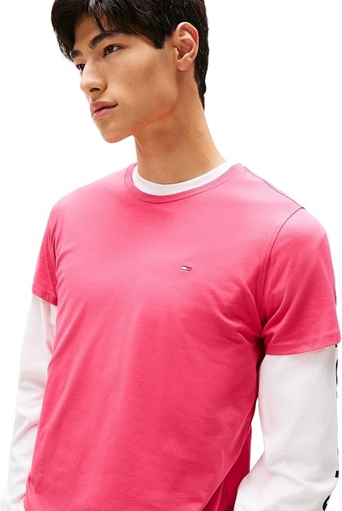 T-S manches courtes  Tommy Jeans DM0DM04411 XI5 Vintage Cerise