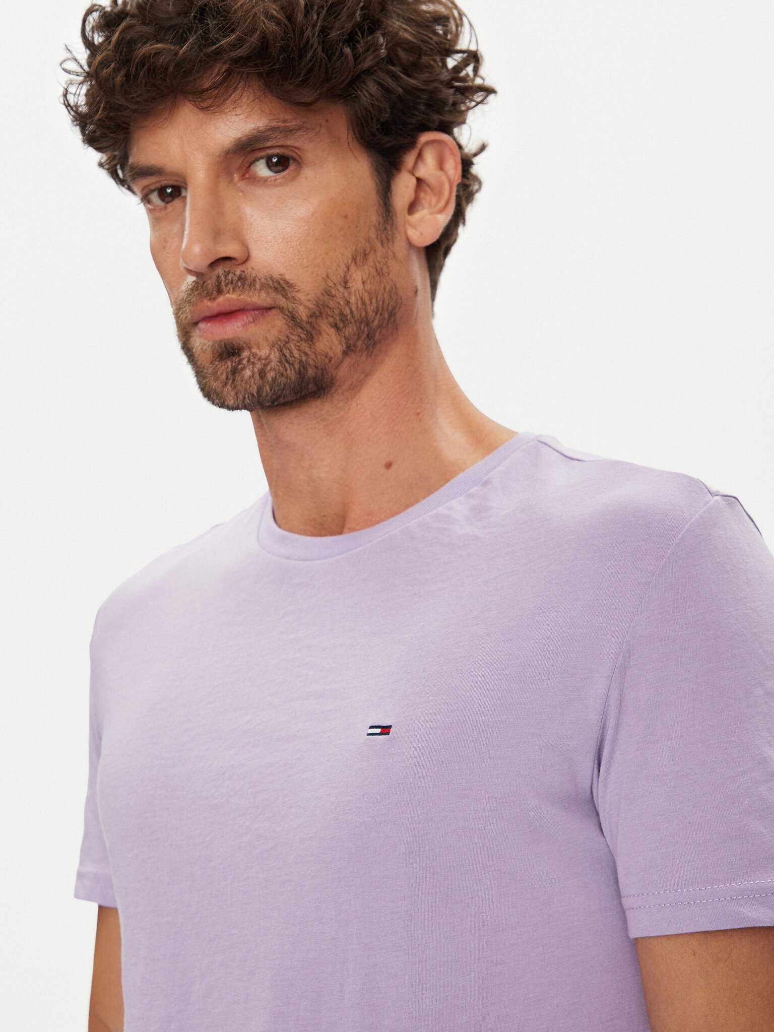 T-S manches courtes  Tommy Jeans DM0DM20363 W0E Ophelia Purple Htr