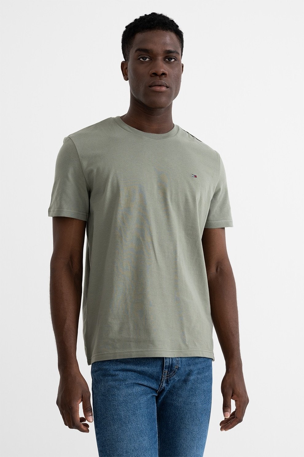 T-S manches courtes  Tommy Jeans DM0DM20687 0XZ Ecru / Utility Sage