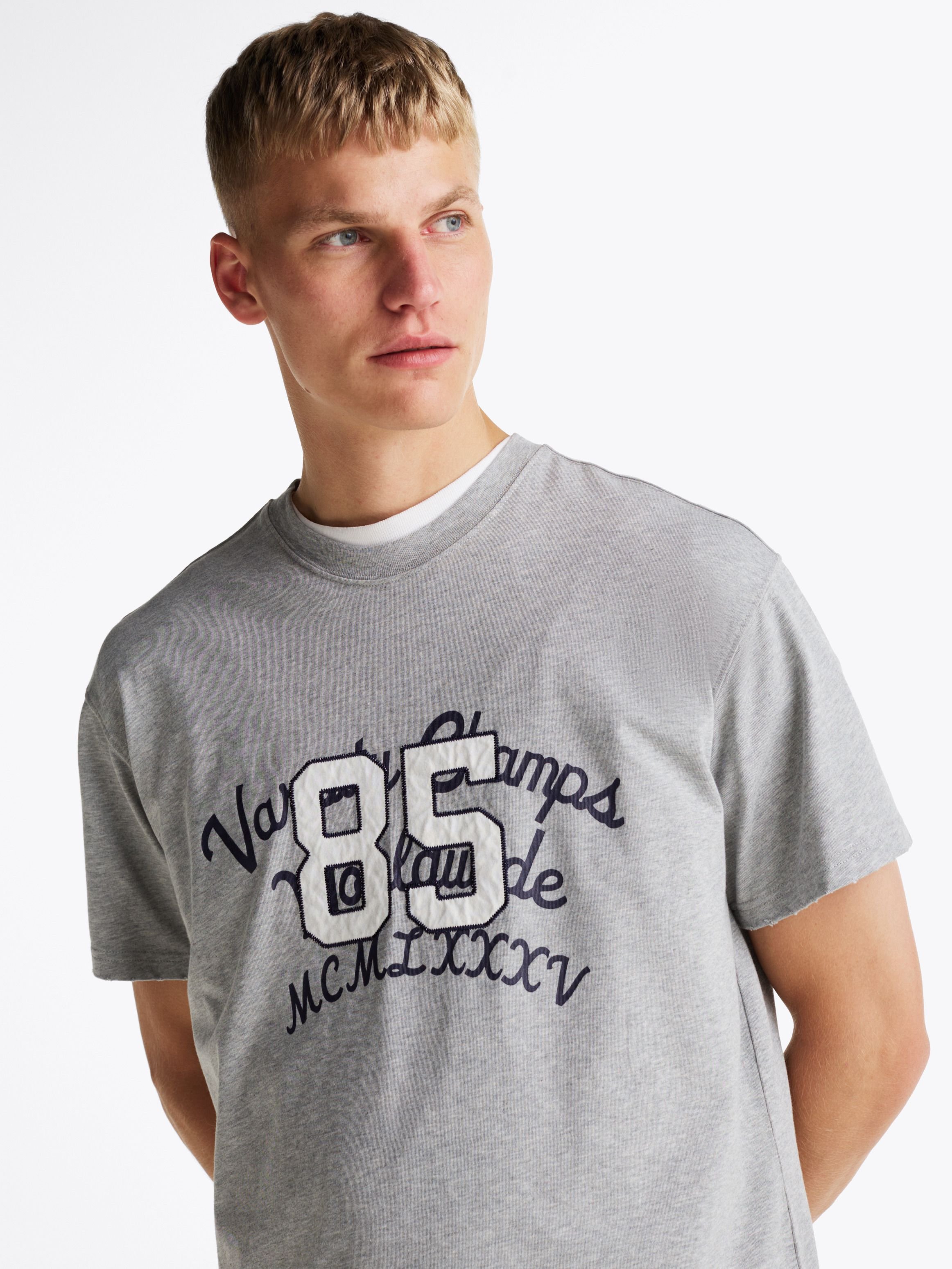 T-S manches courtes  Tommy Jeans DM0DM21126 P6N Grey Htr