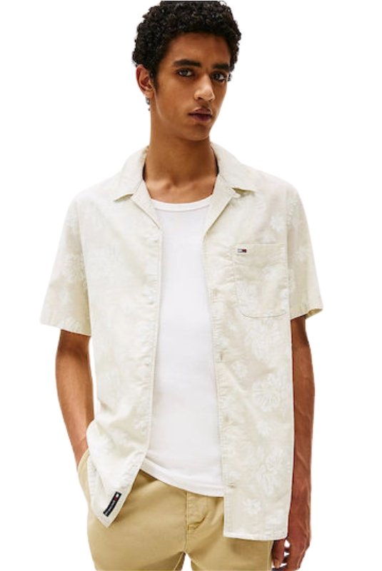 Chemises manches courtes  Tommy Jeans DM0DM21351 ACG Newsprint Floral Aop